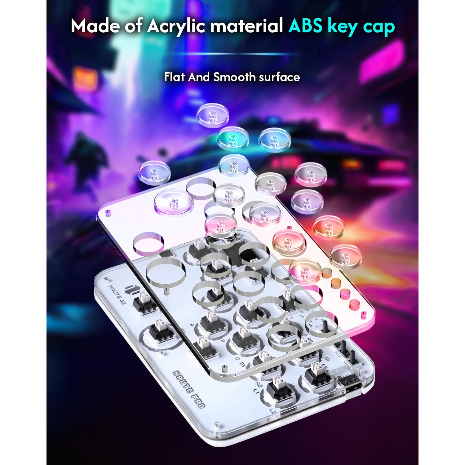 Controlador Arcade Sehawei G16 con RGB y Turbo para PC/PS4