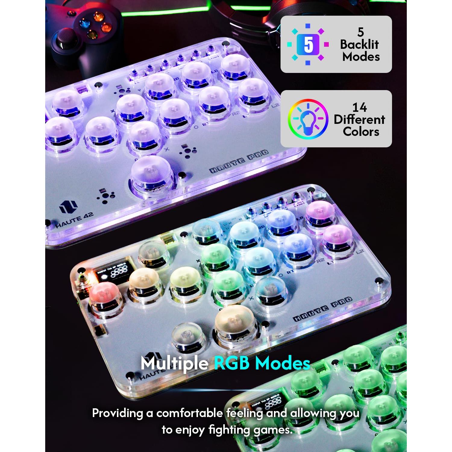 Controlador Arcade Sehawei G16 con RGB y Turbo para PC/PS4