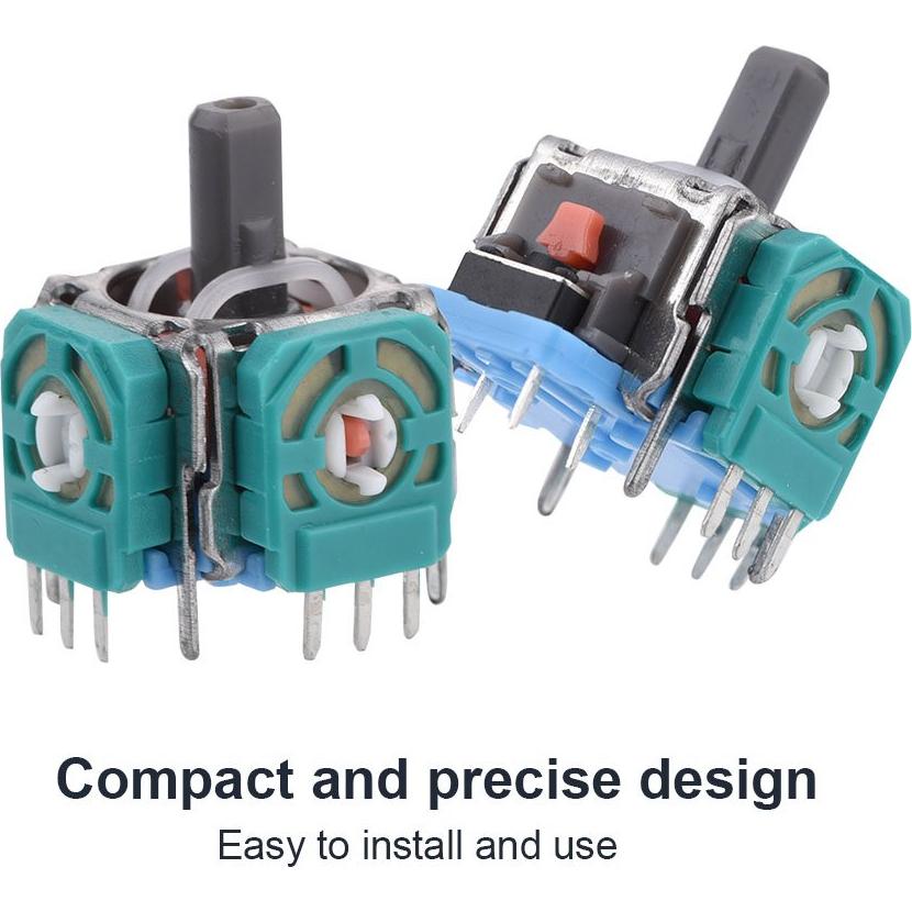 3D Joystick, 2 Pcs Analog Stick 3D Joystick Replacement, Replace Damaged/Non working Controller Joystick, for Controller [video game]