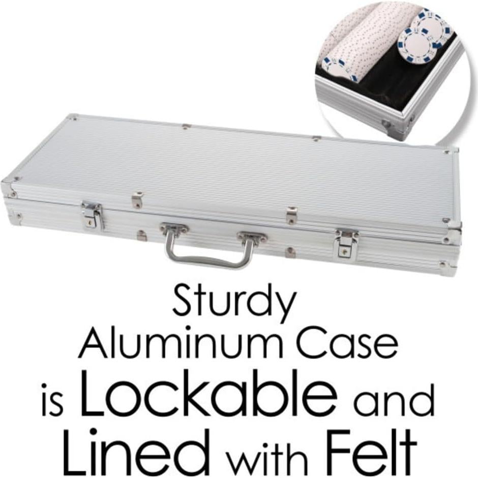 Set de Póker 500 Fichas - Trademark Poker con Estuche