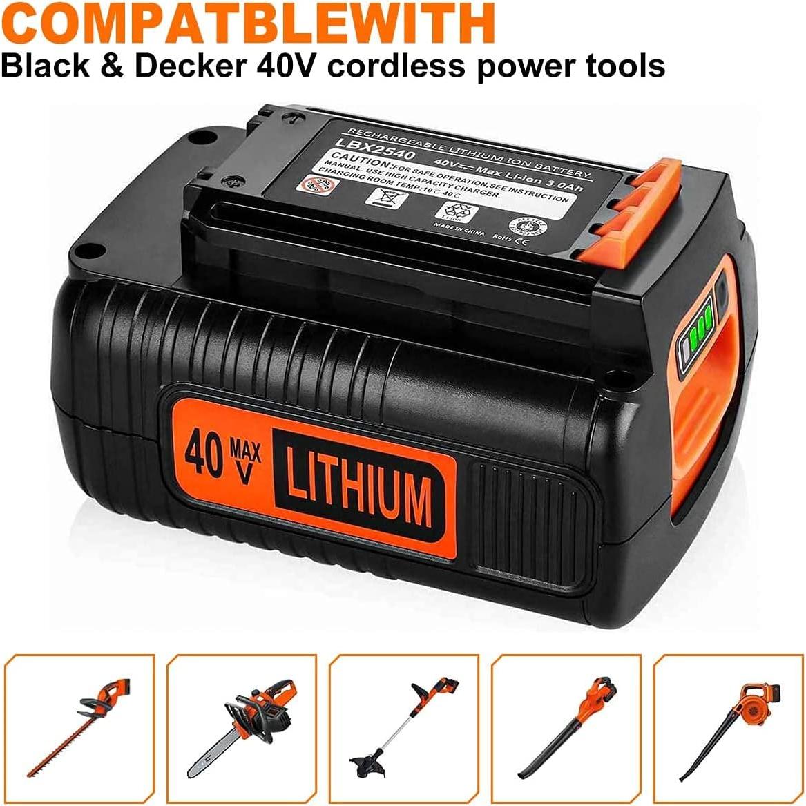 Batería Litio 3.5Ah 40V Powilling + Cargador Black+Decker
