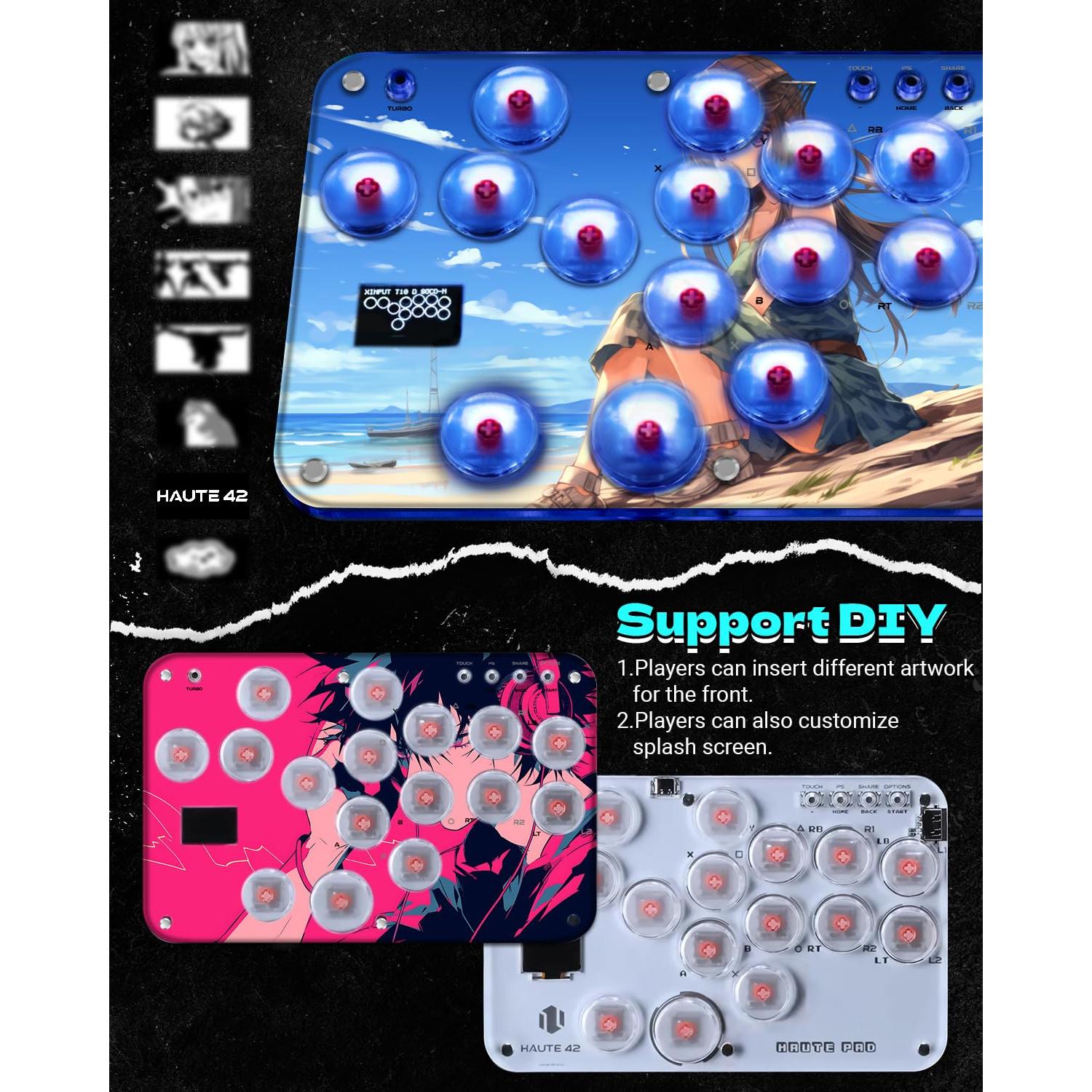 Controlador Arcade Sehawei S16 RGB Turbo para PC y Consolas