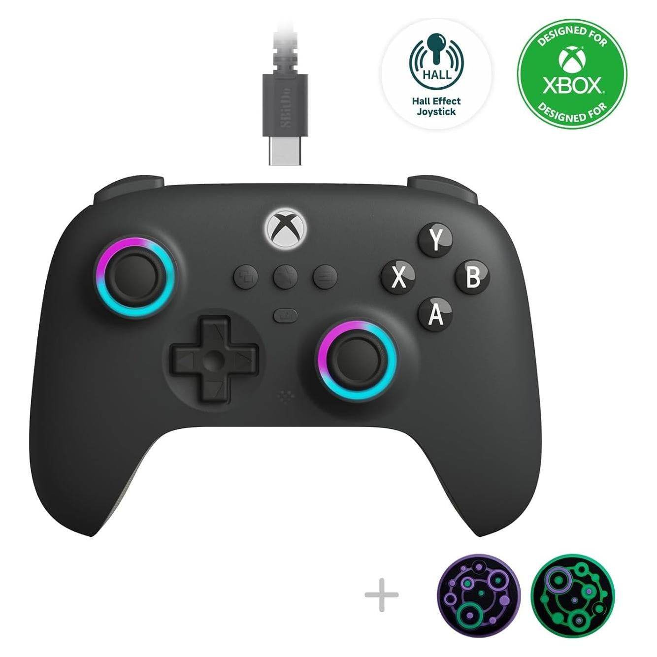 Controlador con cable 8Bitdo Ultimate para Xbox y PC - Gris oscuro