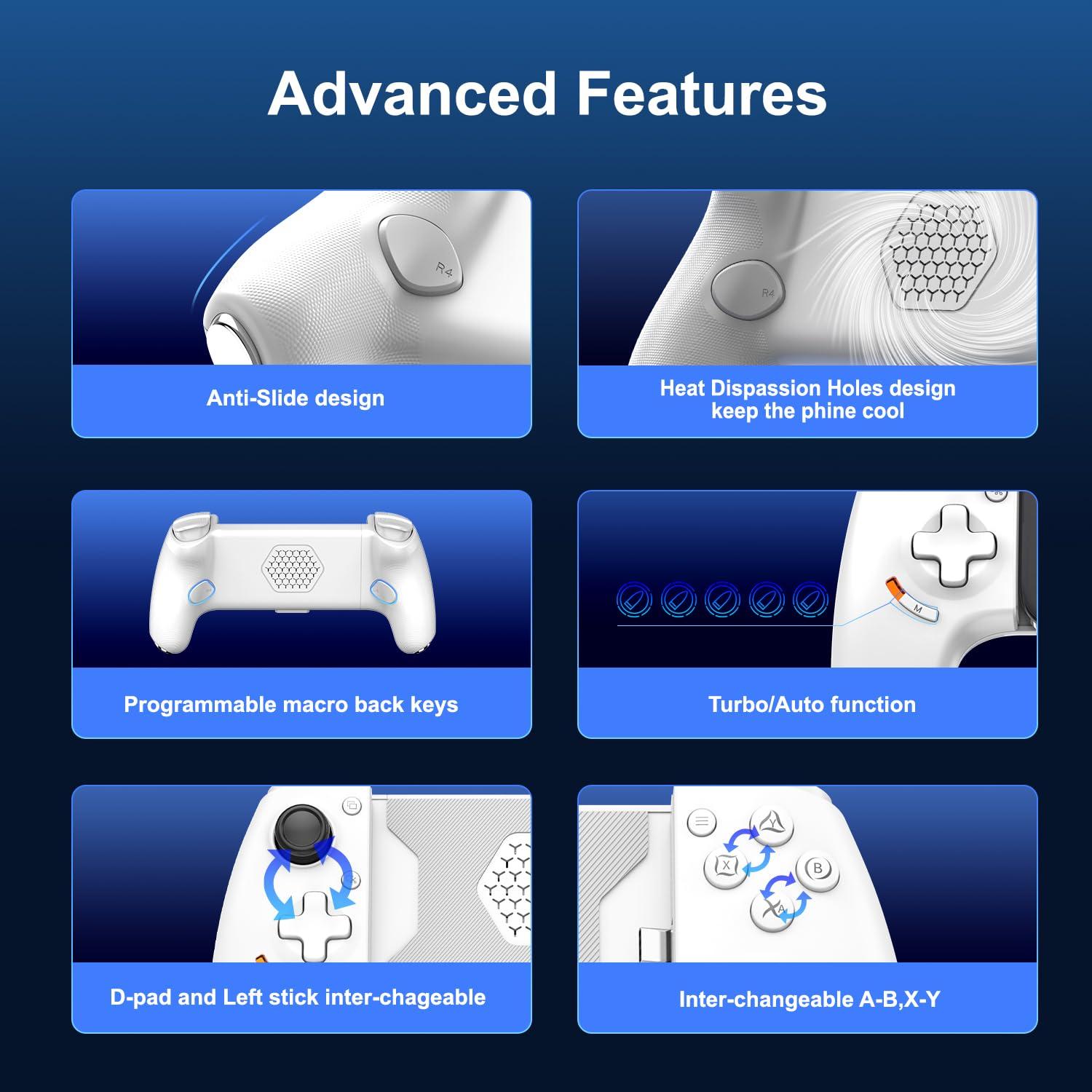 Controlador Móvil DongBlitz para iPhone 16/15 y Android