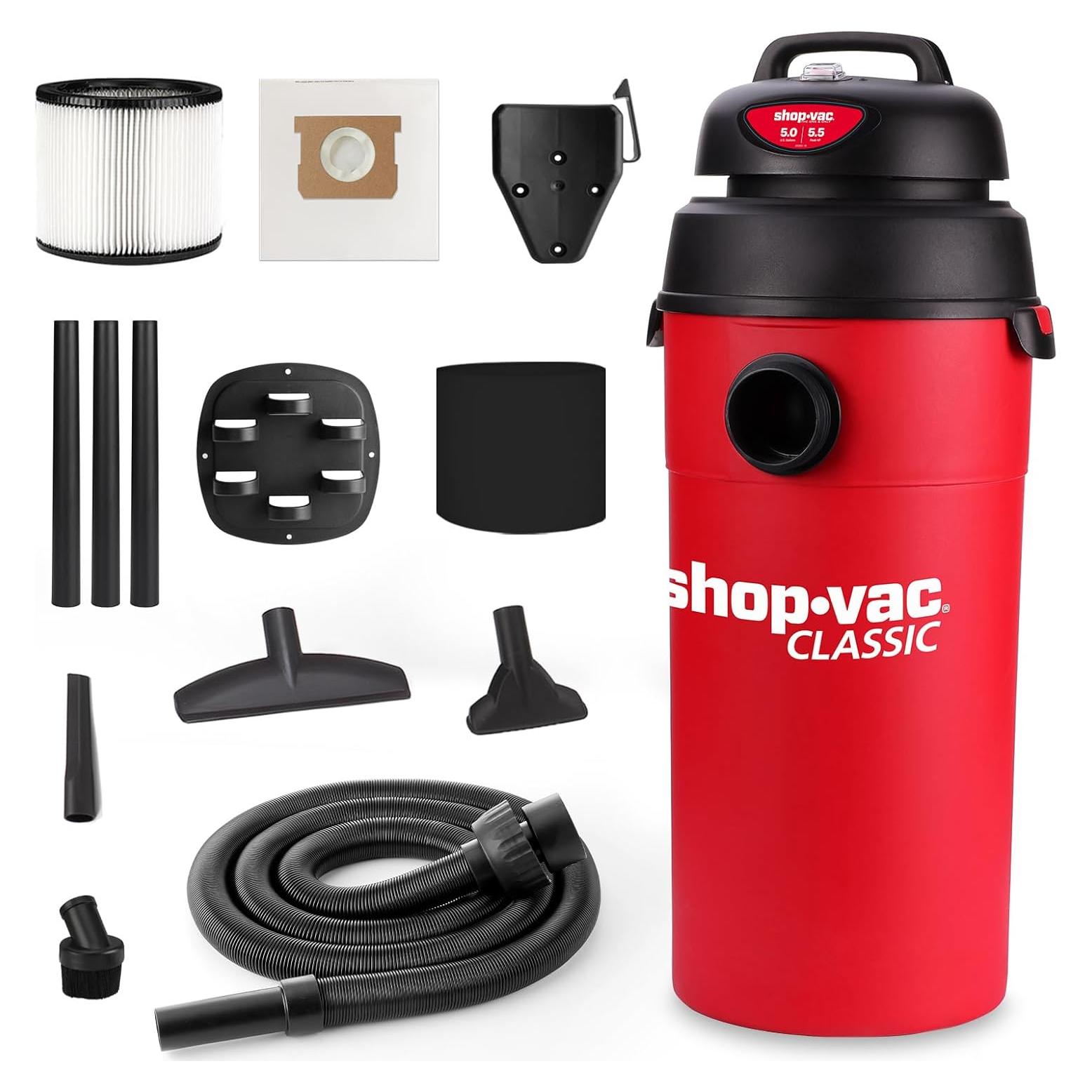 Aspiradora Shop-Vac 5 Galones 5.5 HP Húmeda/Seca Compacta