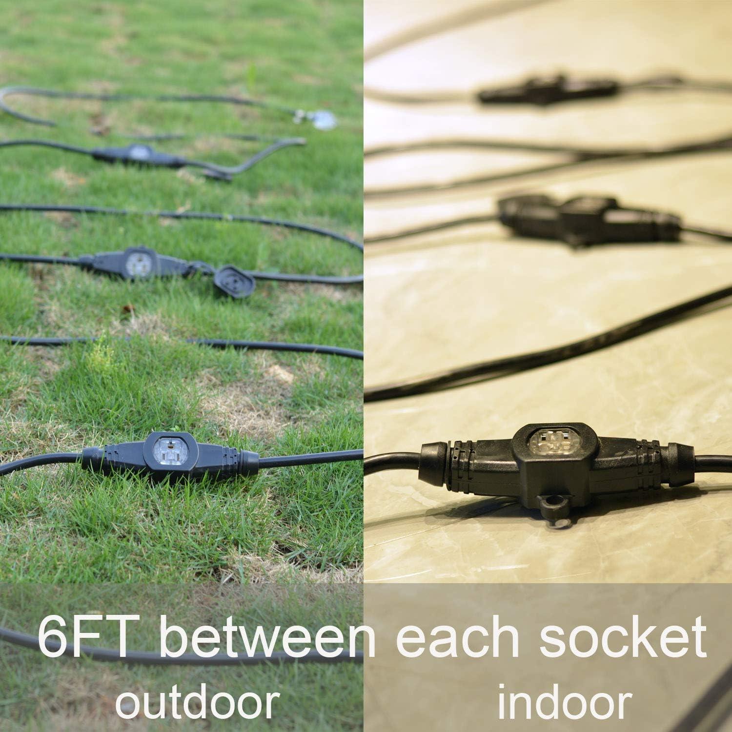 Cable de extensión 7 tomas 15,24m Xuanhua 16 Gauge