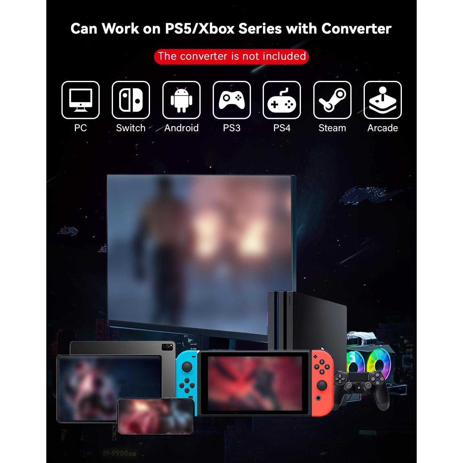 Controlador Arcade Sehawei T13 con RGB y Turbo para PC/PS4/Switch