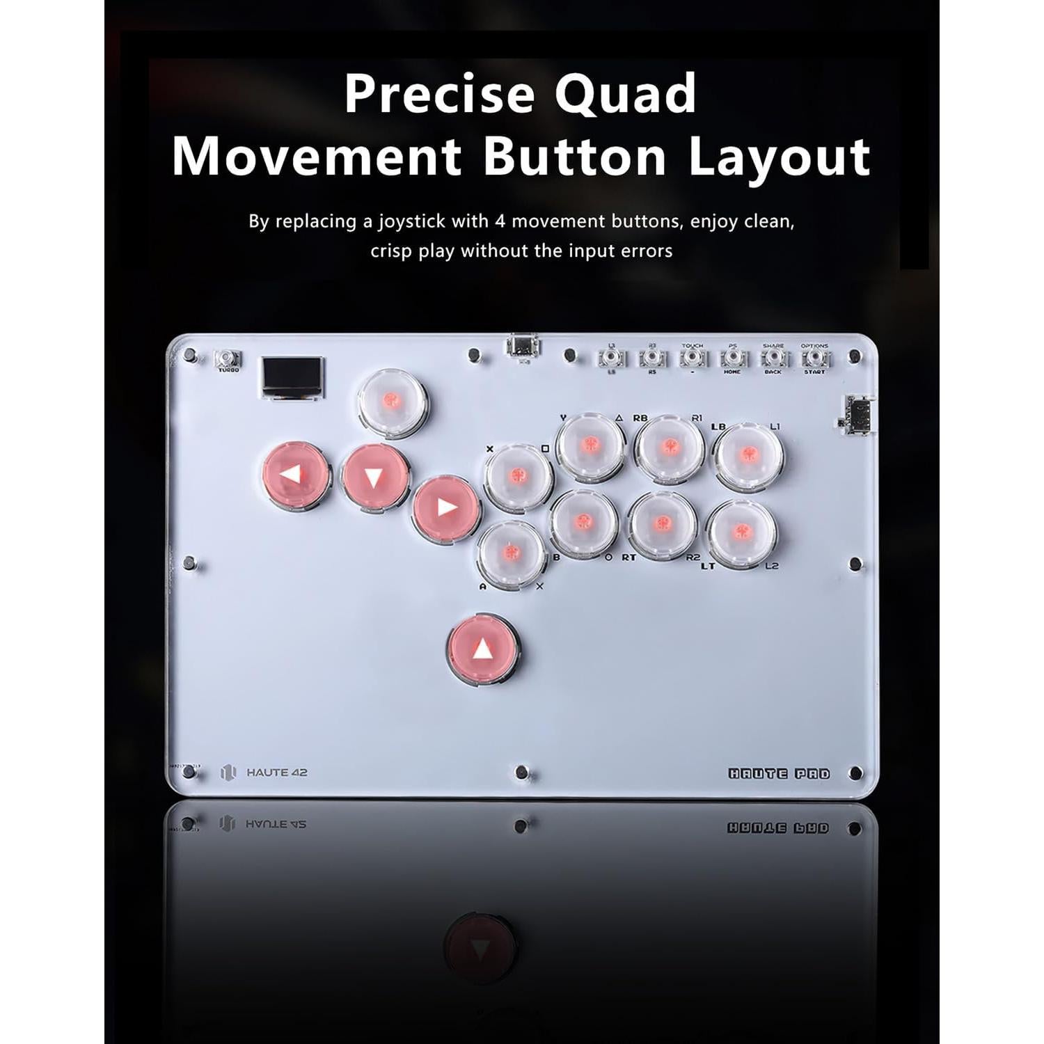 Controlador Arcade Sehawei T13 con RGB y Turbo para PC/PS4/Switch