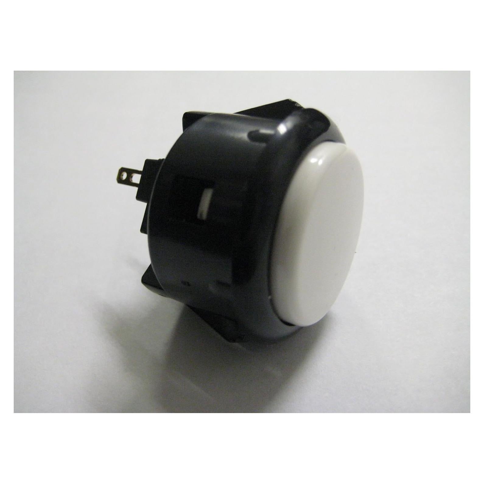 Botón de Arcade Sanwa OBSF-30 Blanco y Negro OEM 30mm