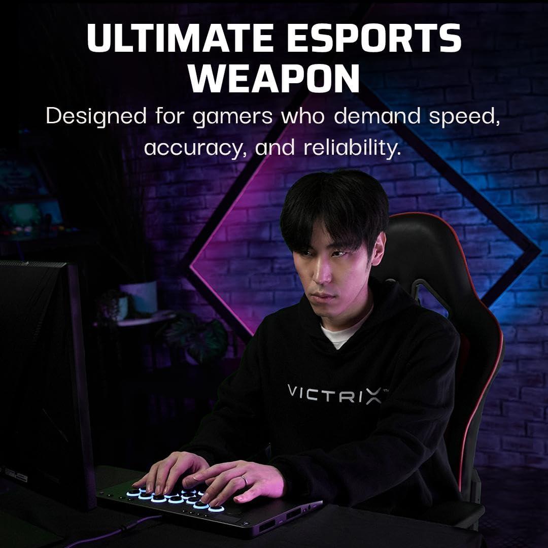 Turtle Beach Victrix Pro KO Lucha Stick PS5/PS4/PC 16 Botones