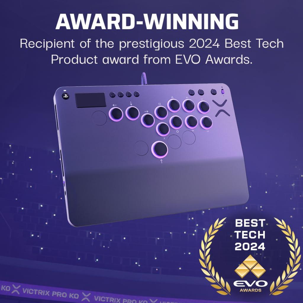 Turtle Beach Victrix Pro KO Lucha Stick PS5/PS4/PC 16 Botones