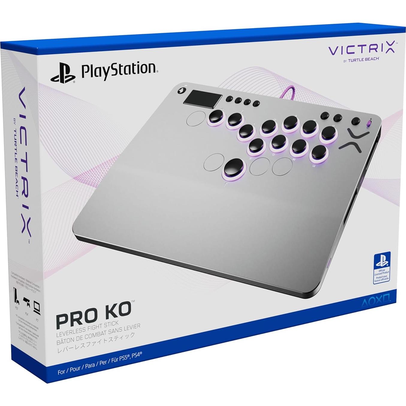 Turtle Beach Victrix Pro KO Lucha Stick PS5/PS4/PC 16 Botones