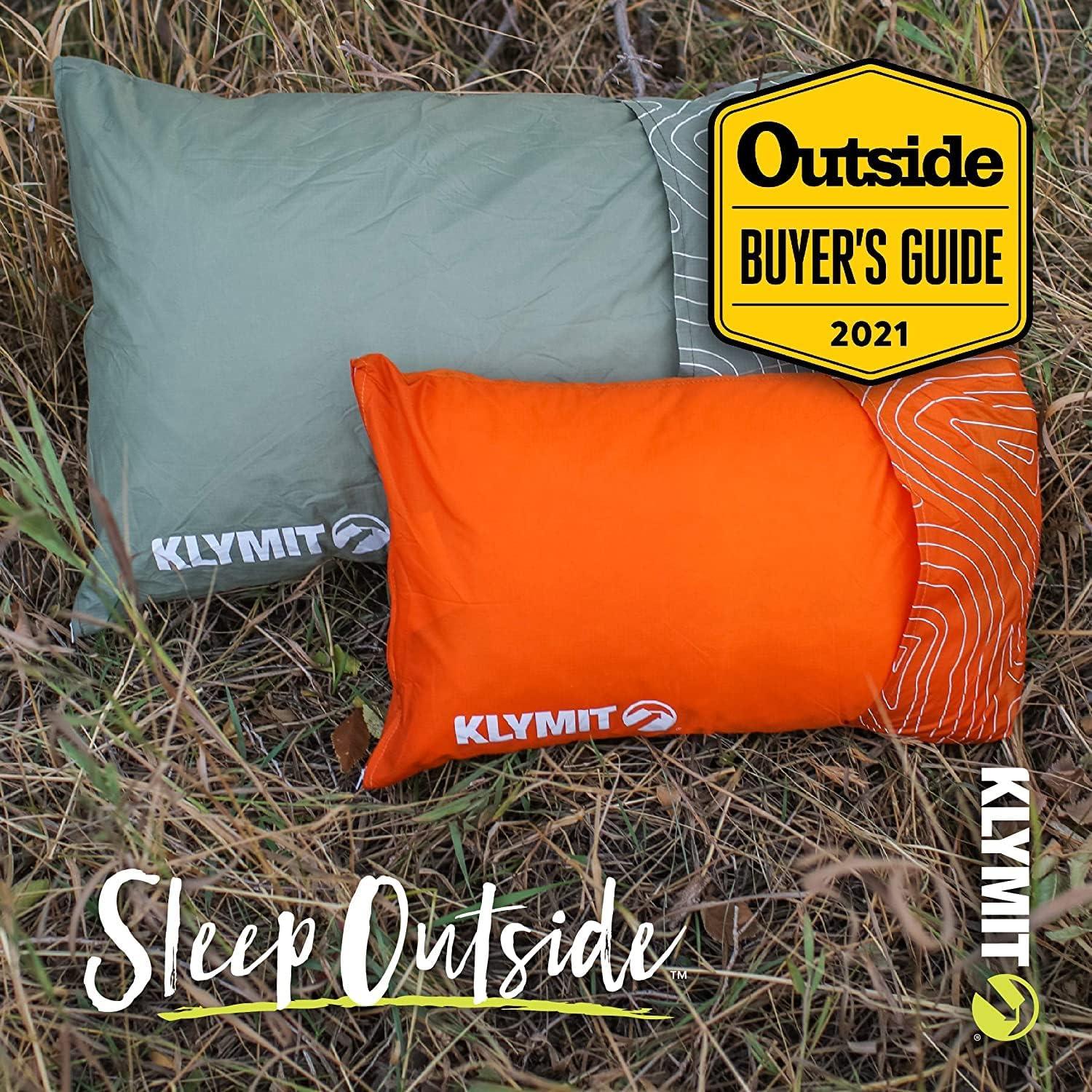 Almohada de Camping Klymit Drift Espuma Viscoelástica Naranja