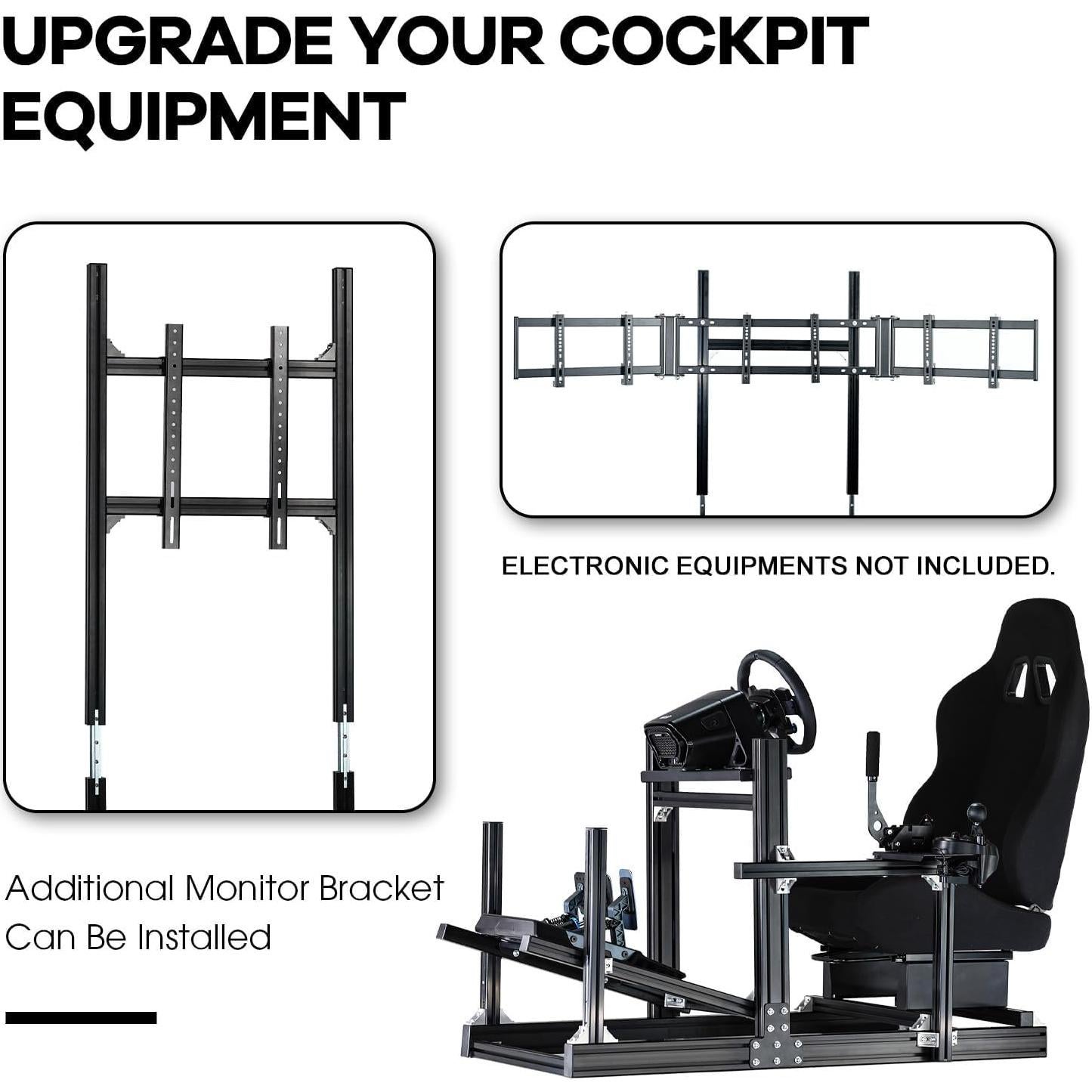 Soporte de Simulador de Carreras Anman F1 Ajustable 17.97 kg