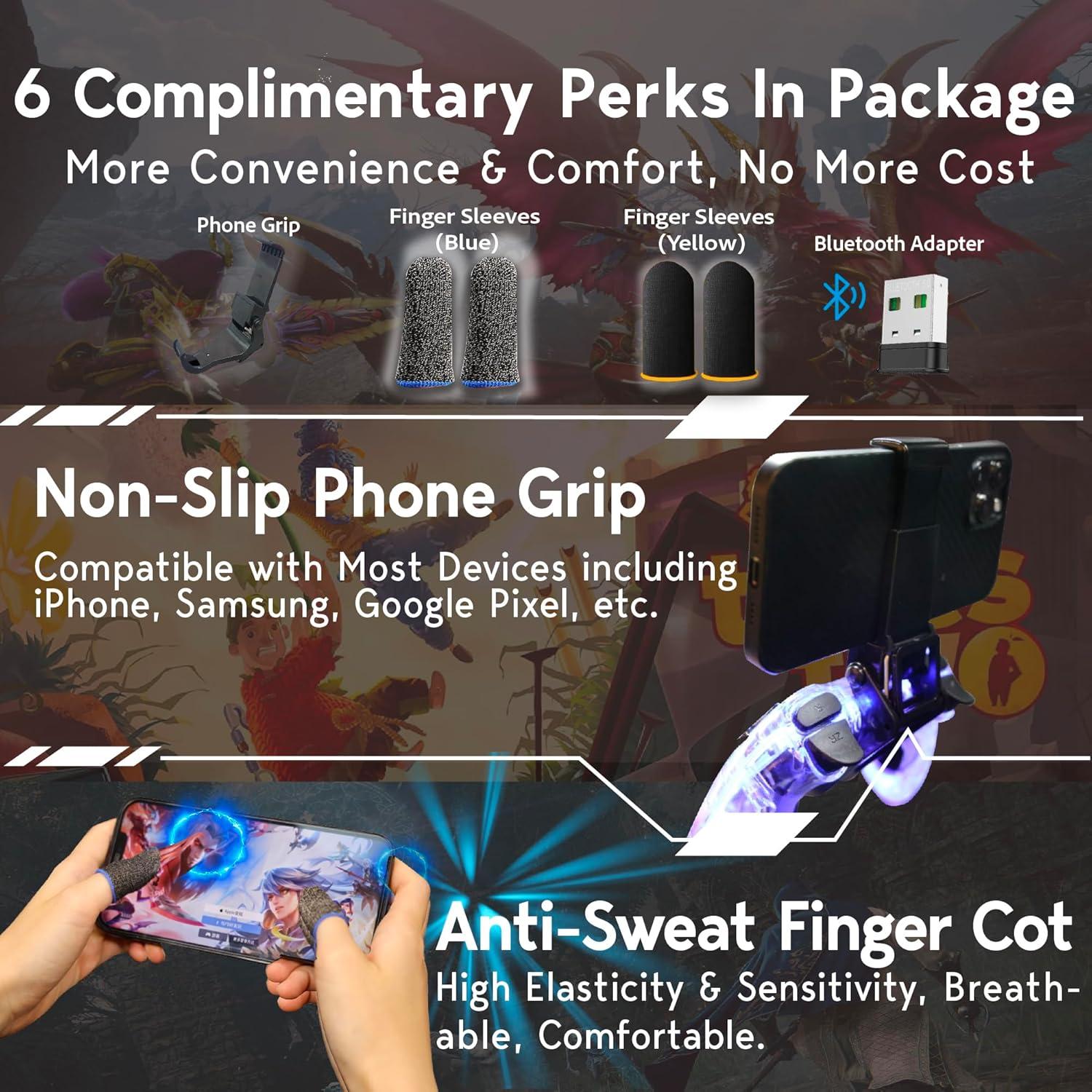 Controlador Inalámbrico 7-en-1 Feng Tech para Nintendo Switch/PS4