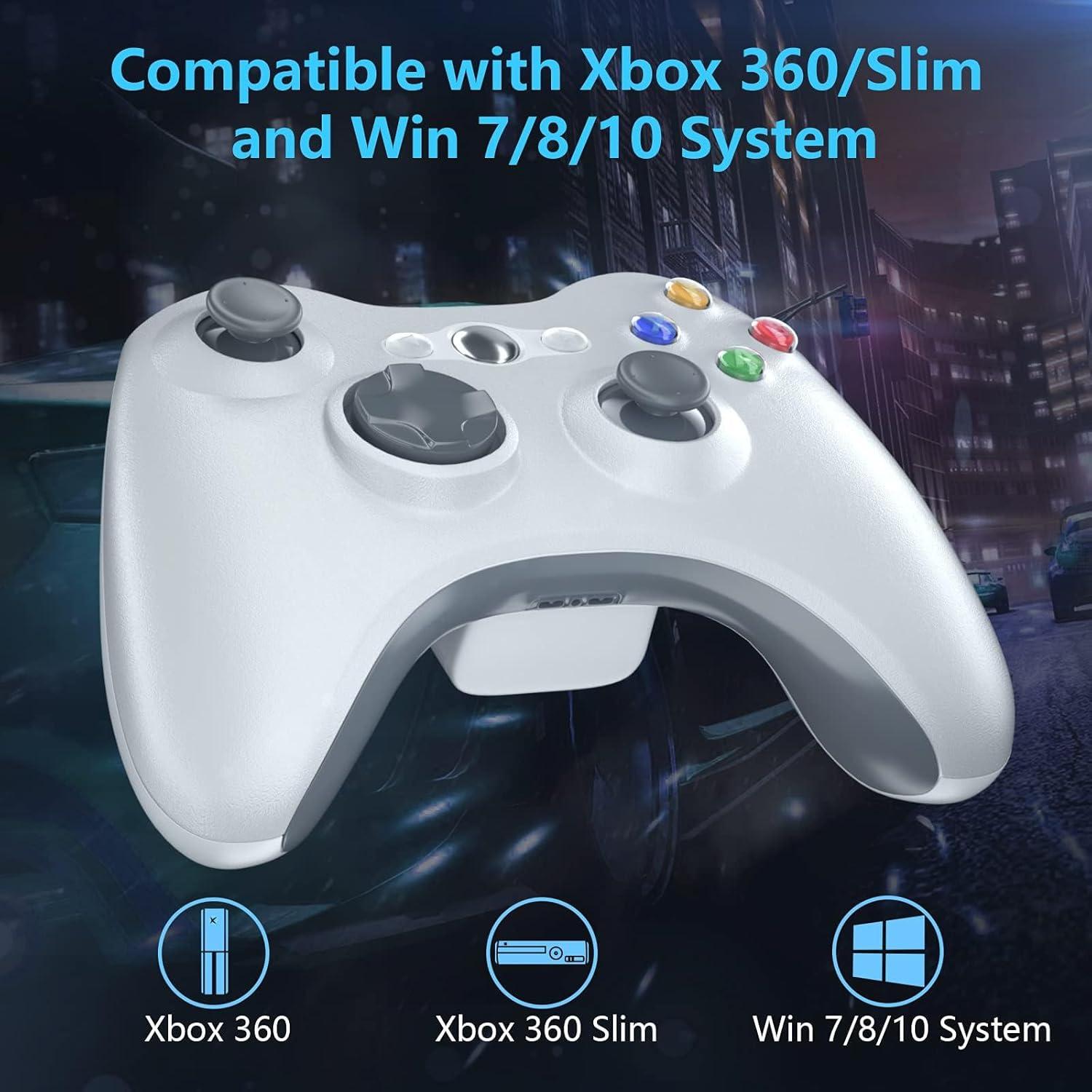 Controlador Inalámbrico Oussirro para Xbox 360, Blanco