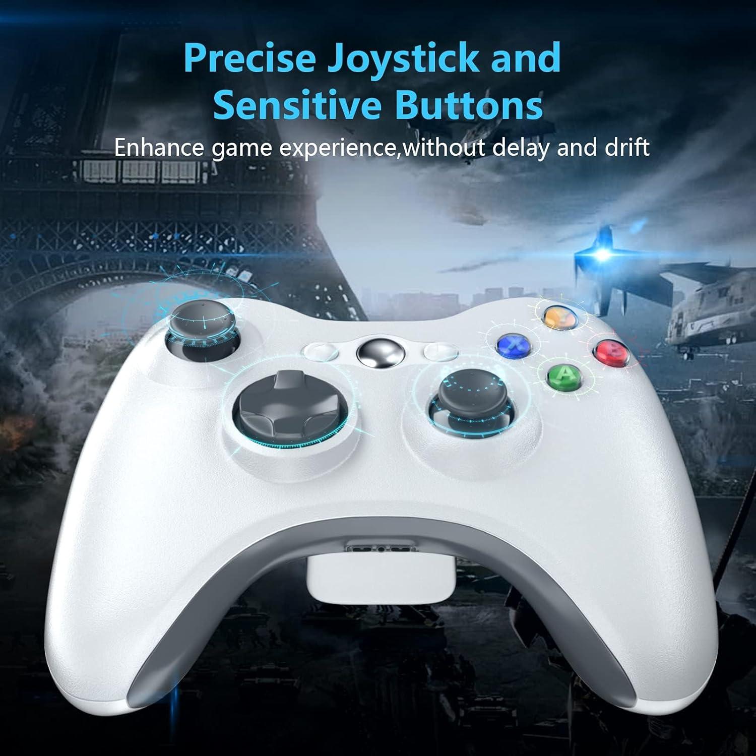 Controlador Inalámbrico Oussirro para Xbox 360, Blanco