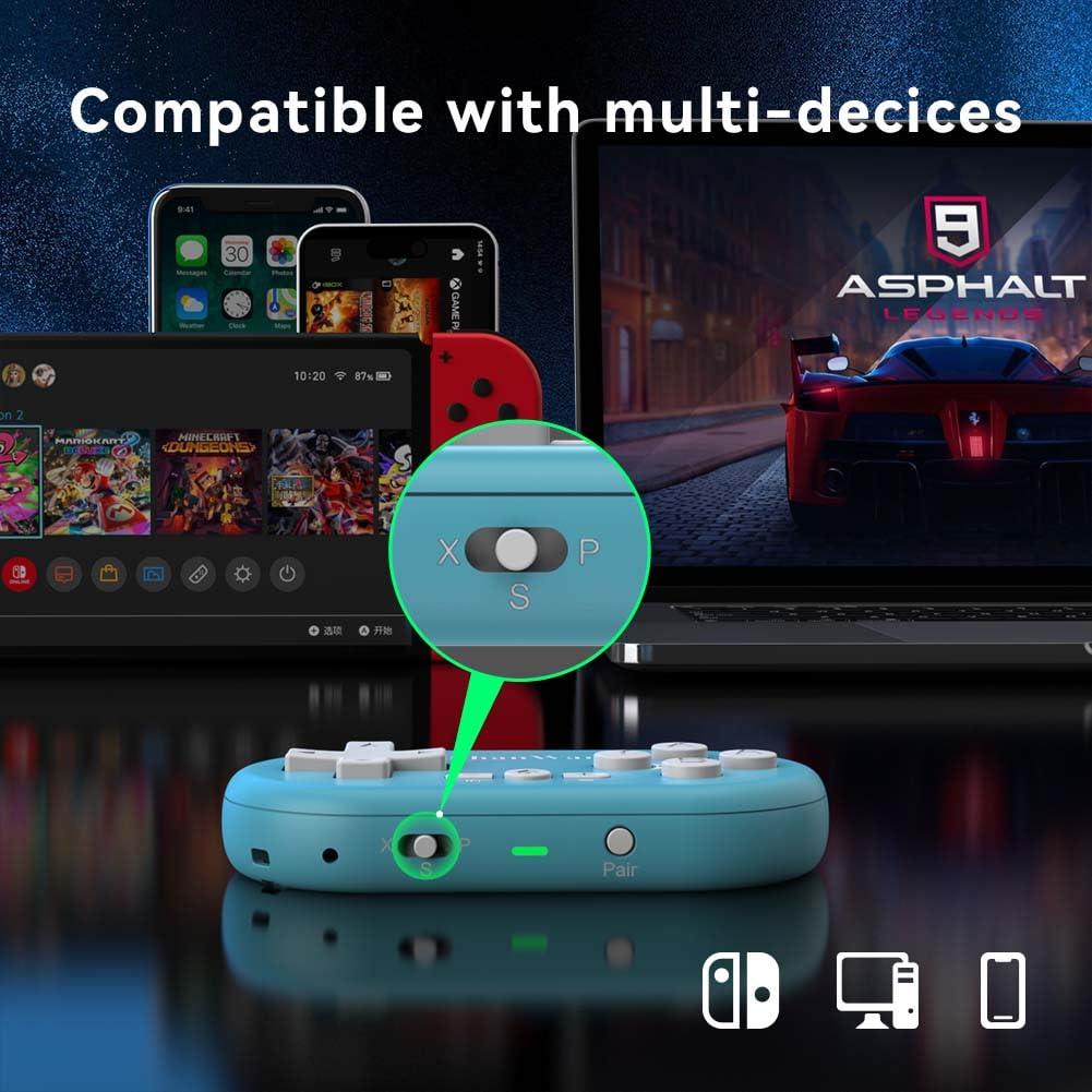 Controlador Mini ShanWan Bluetooth para Switch y PS4 Kabrilan