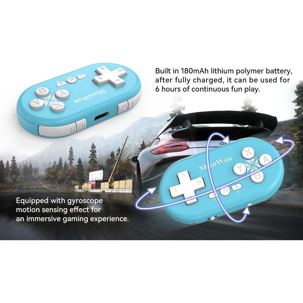 Controlador Mini ShanWan Bluetooth para Switch y PS4 Kabrilan