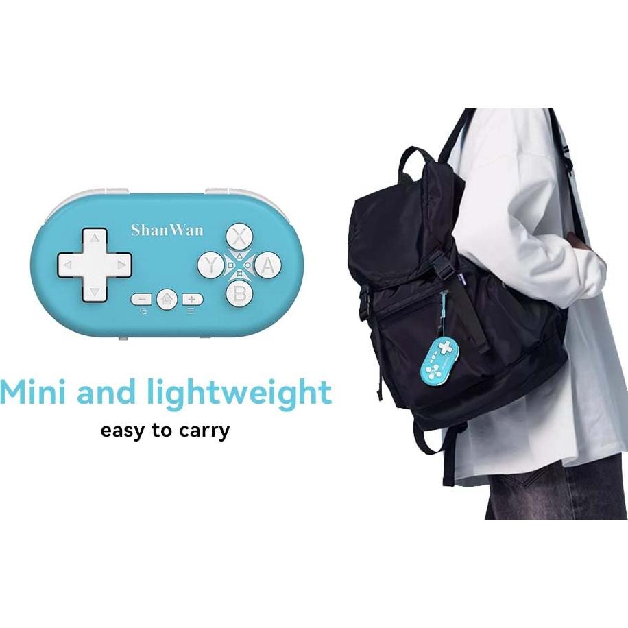 Controlador Mini ShanWan Bluetooth para Switch y PS4 Kabrilan