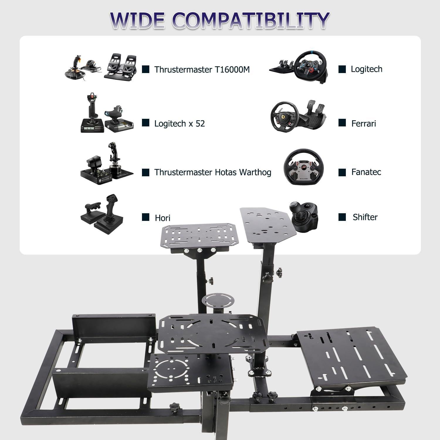 Soporte de Simulador de Vuelo y Carreras Minneer Ajustable