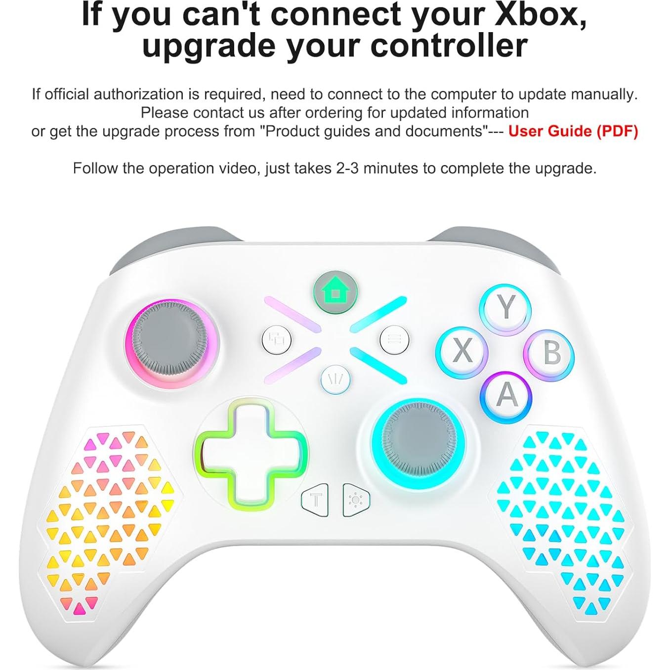 Controlador Inalámbrico Xbox Nonbliep RGB Doble Vibración