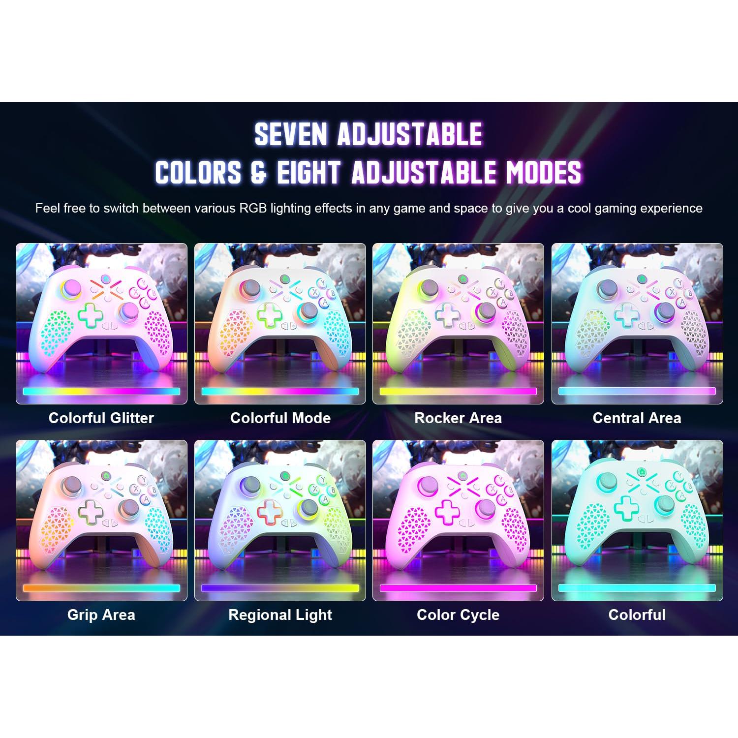 Controlador Inalámbrico Xbox Nonbliep RGB Doble Vibración