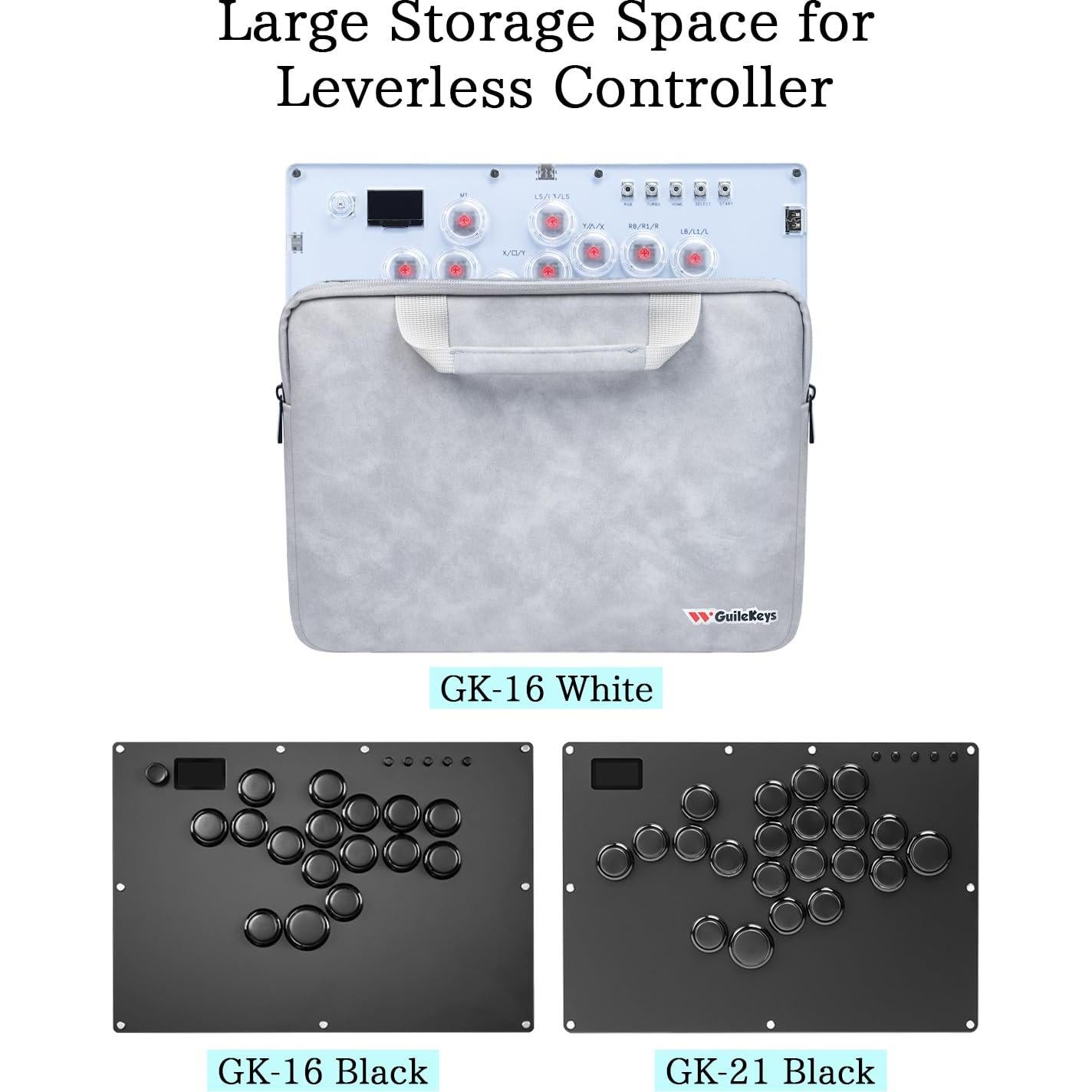 Controlador de Arcade GuileKeys GK-16 con Funda Portátil