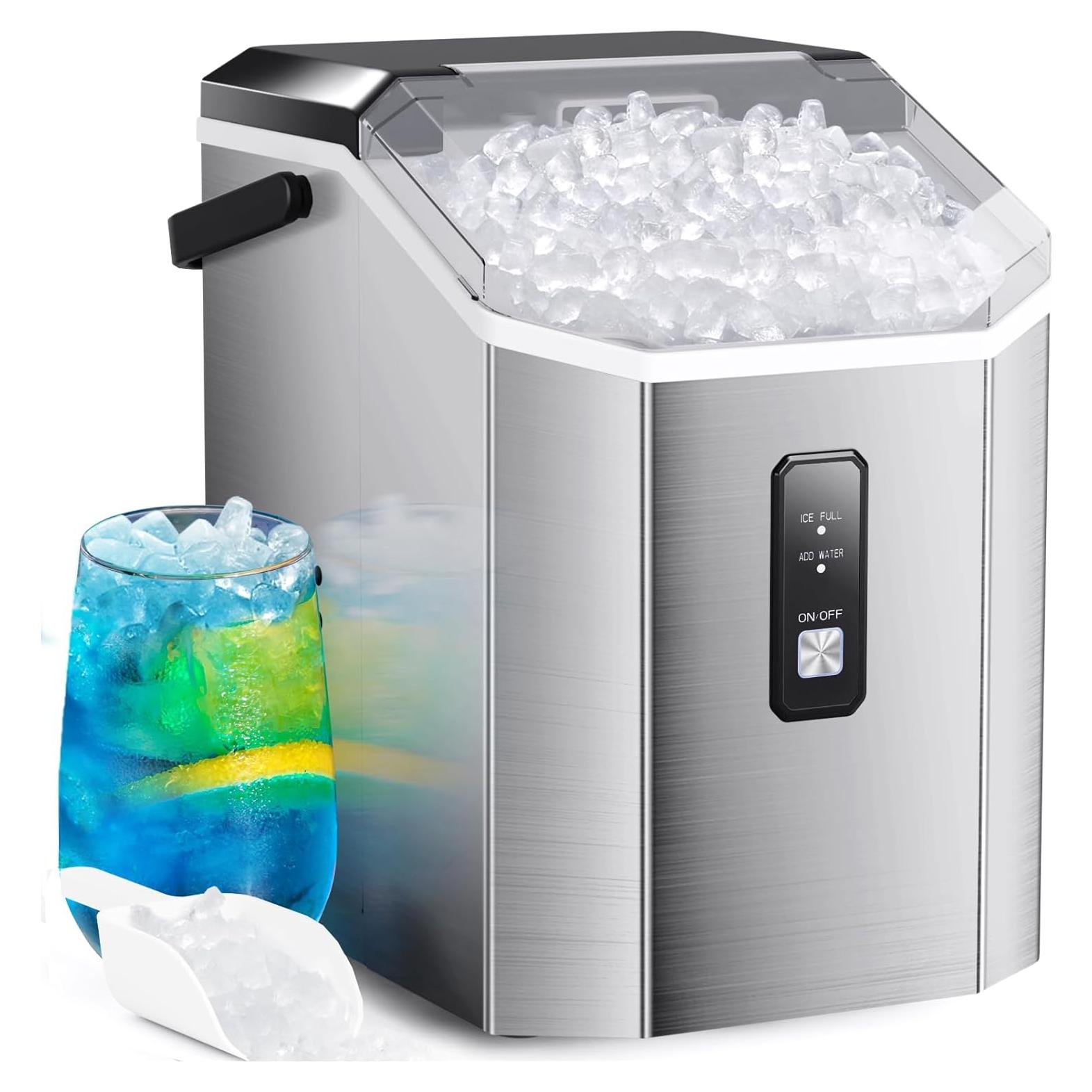 Fabricador de Hielo Nugget Electactic 15.88kg/día Acero Inoxidable