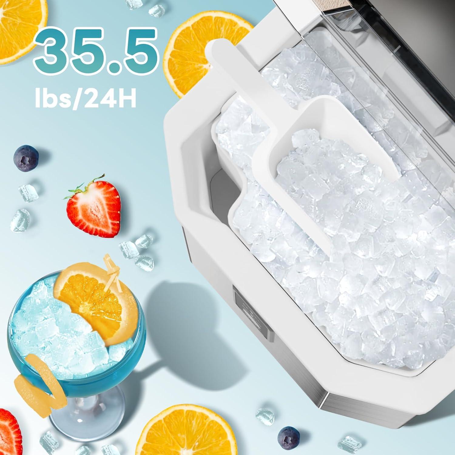 Fabricador de Hielo Nugget Electactic 15.88kg/día Acero Inoxidable