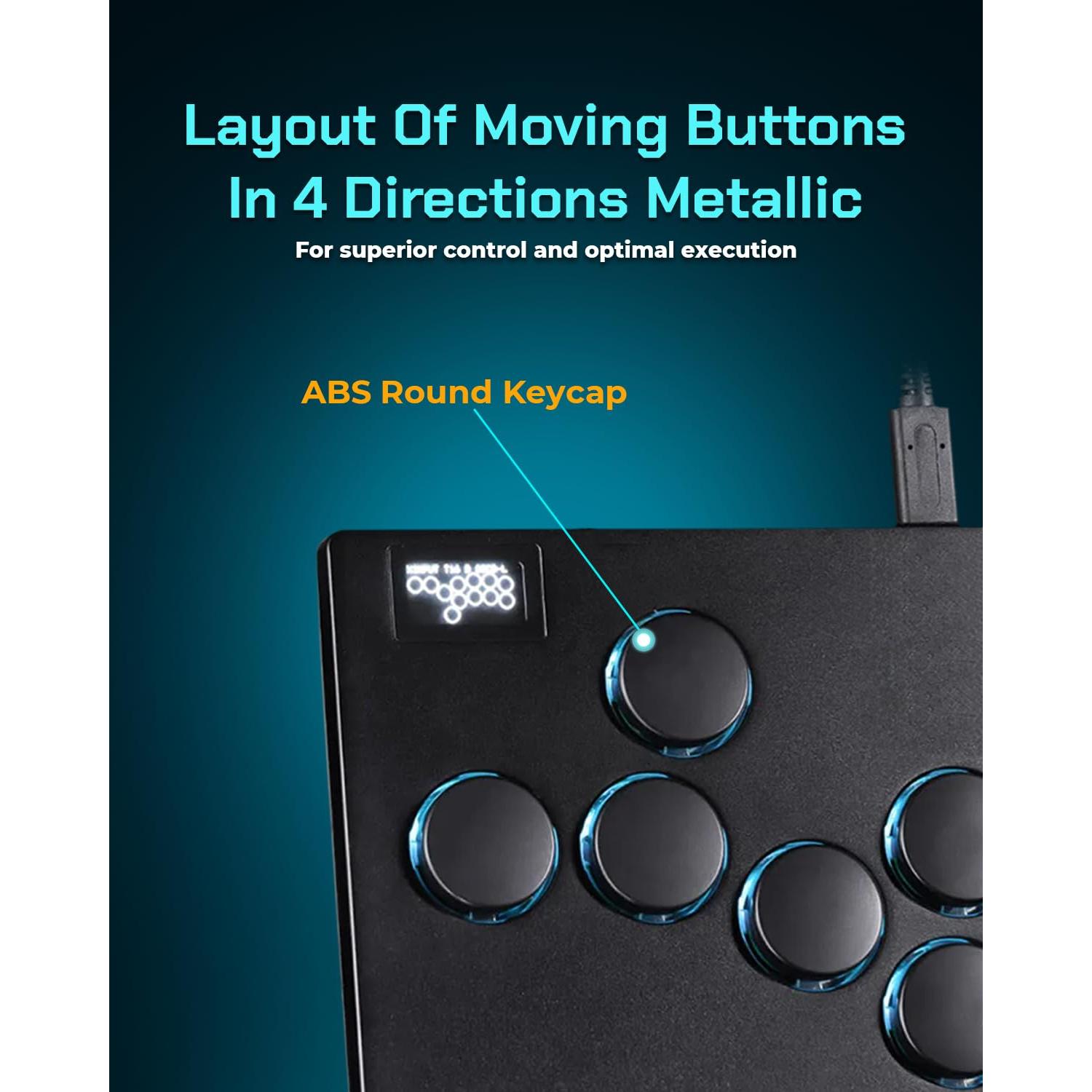 Controlador Arcade Sehawei M13 Metal 13 Botones RGB Turbo