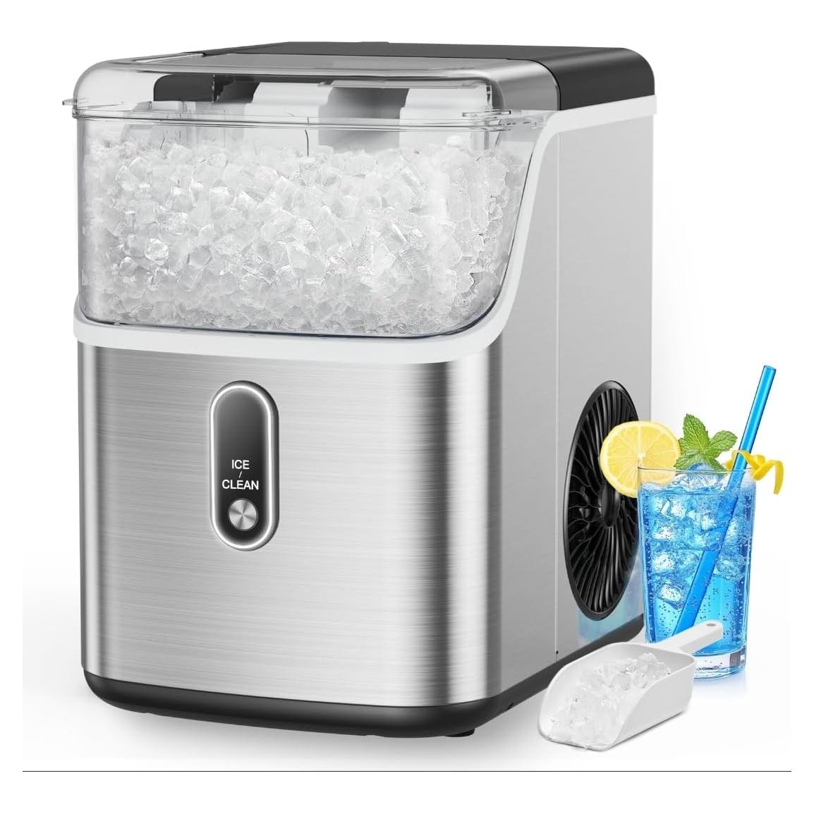 Máquina de Hielo de Nuggets Totnz 15 kg Acero Inoxidable