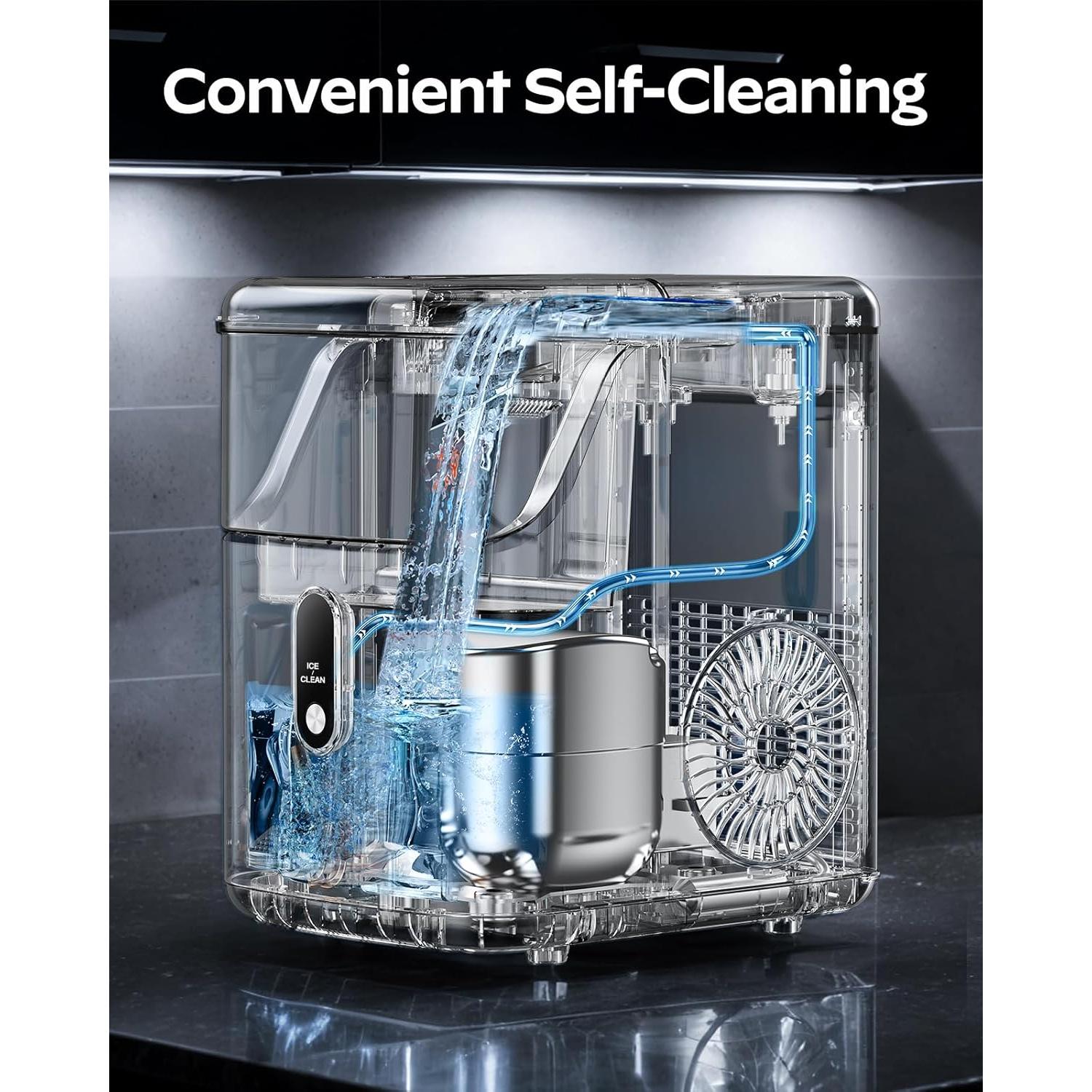 Máquina de Hielo de Nuggets Totnz 15 kg Acero Inoxidable