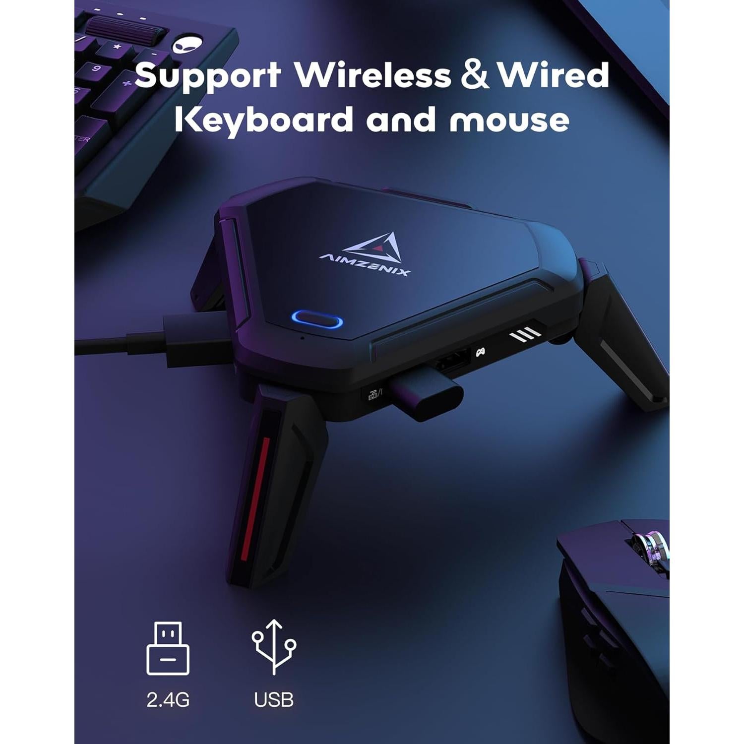 Adaptador Teclado y Ratón AIMZENIX Monster PS5 - Compatible PS5