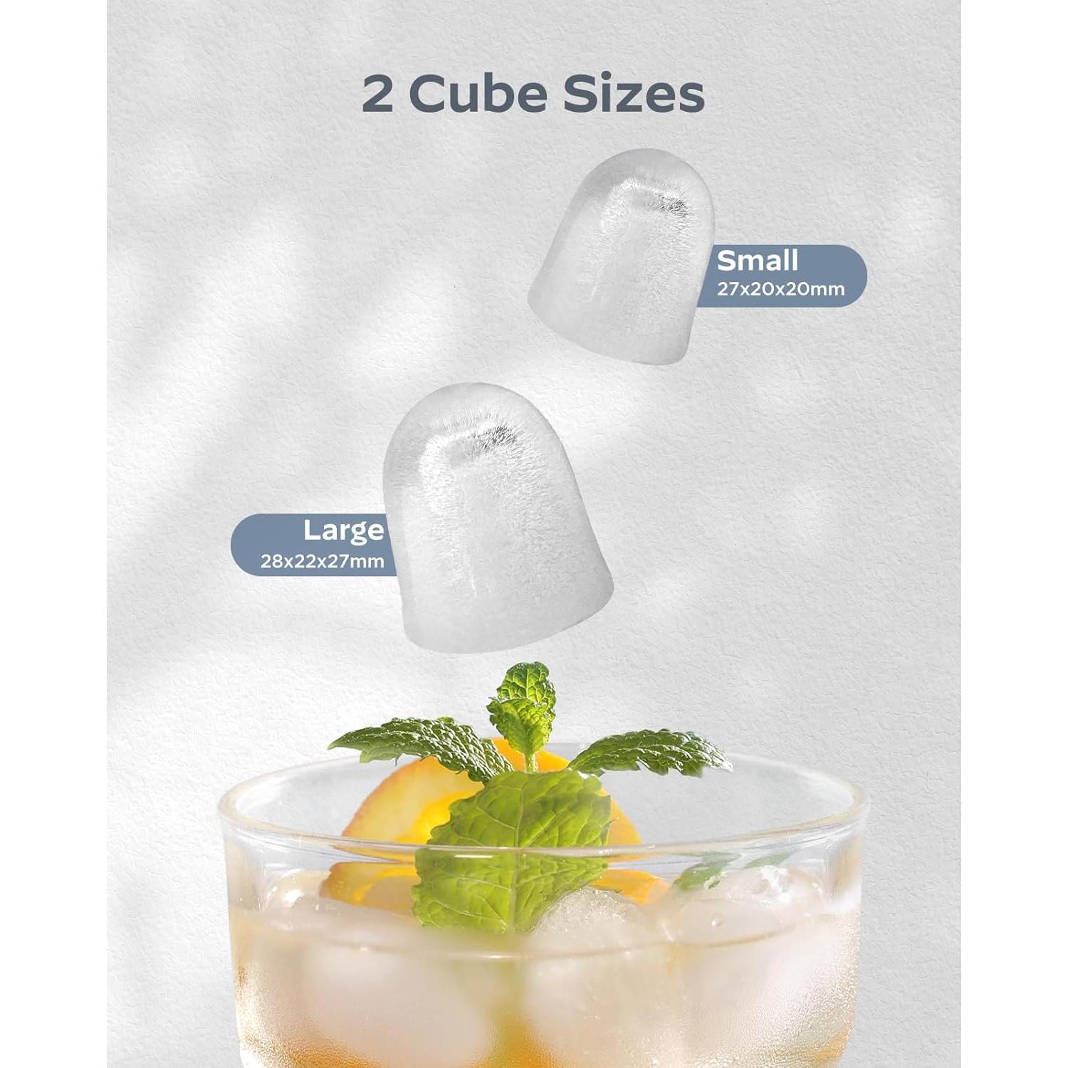 Máquina de Hielo Silonn Portátil Acero Inoxidable 26 lbs/día