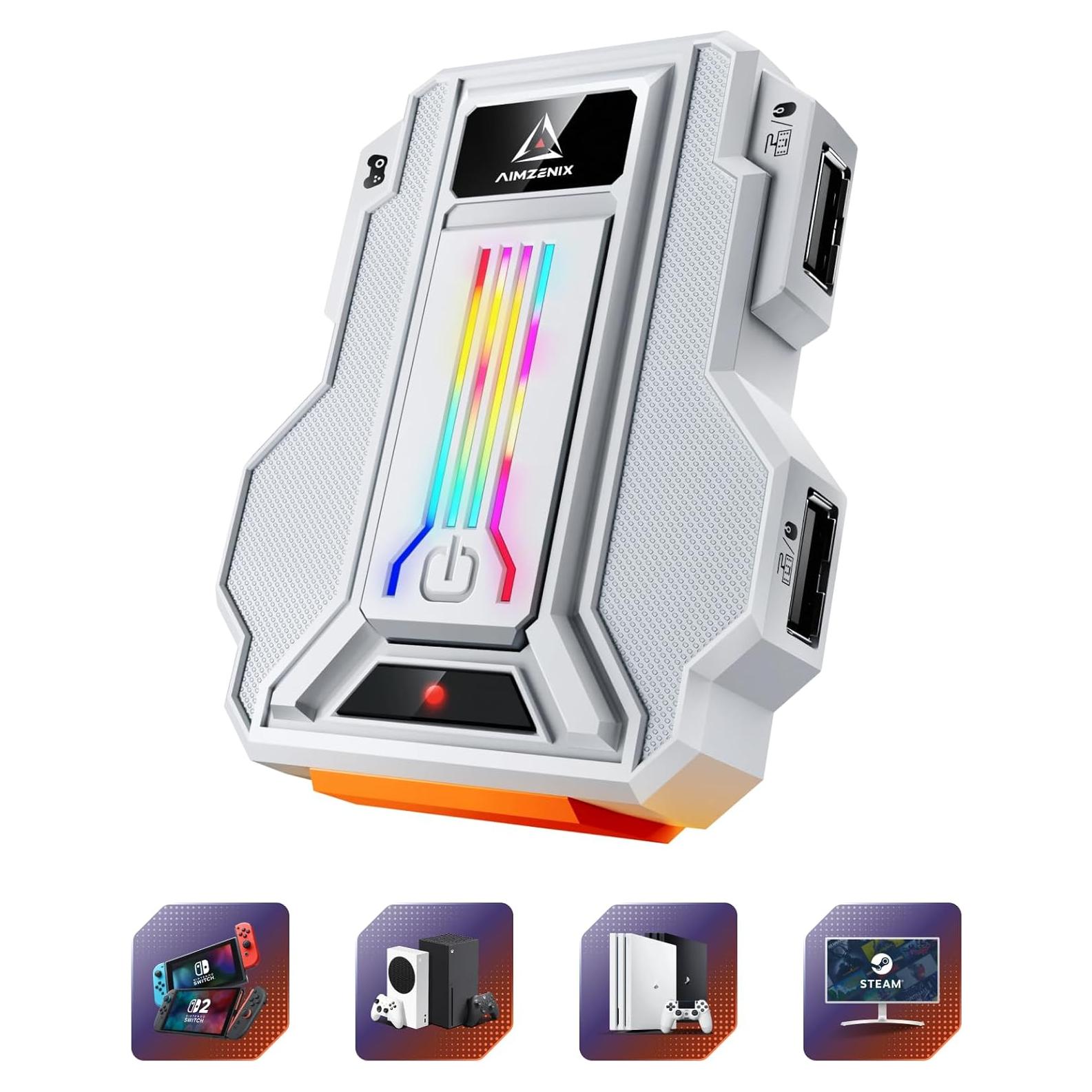 Adaptador de Teclado y Ratón AIMZENIX Striker Pro - Compatible PS4, Xbox, Switch