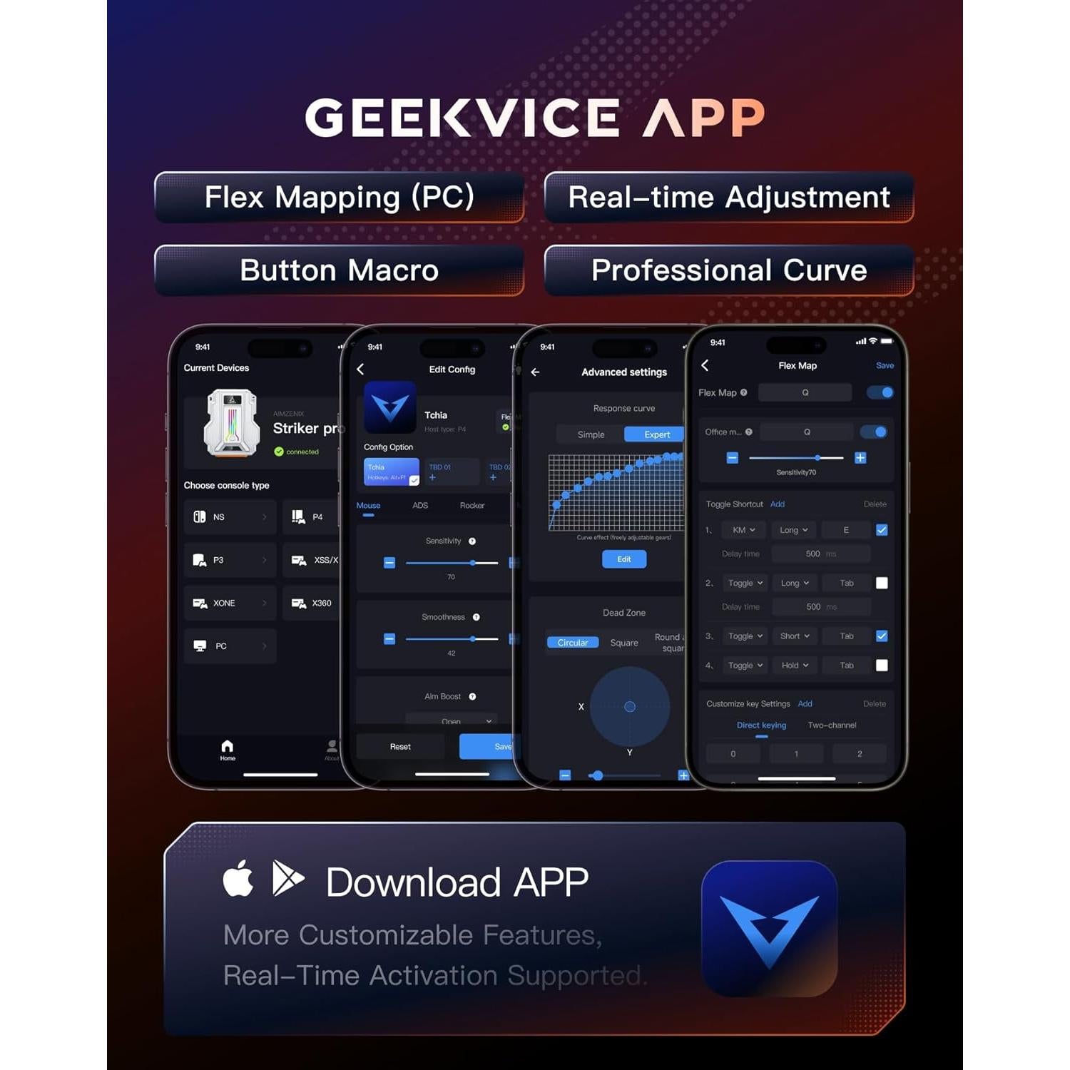 Adaptador de Teclado y Ratón AIMZENIX Striker Pro - Compatible PS4, Xbox, Switch