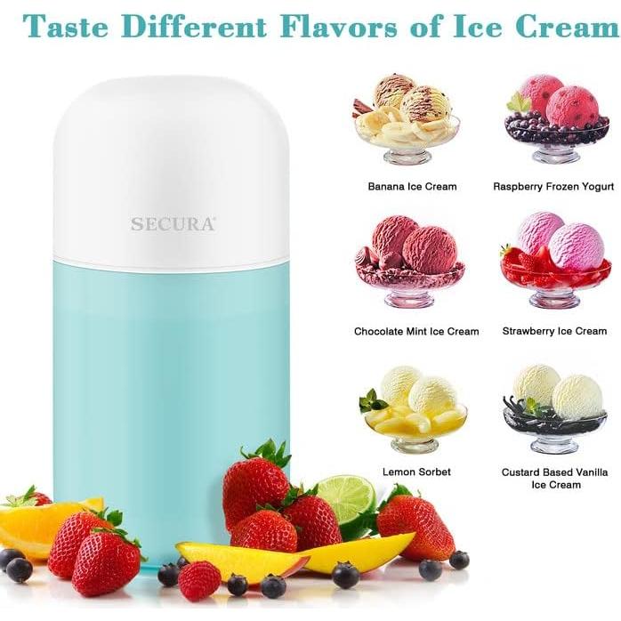 Máquina de Helados Secura BL300 Automática 0.38L Aqua