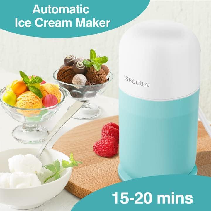 Máquina de Helados Secura BL300 Automática 0.38L Aqua