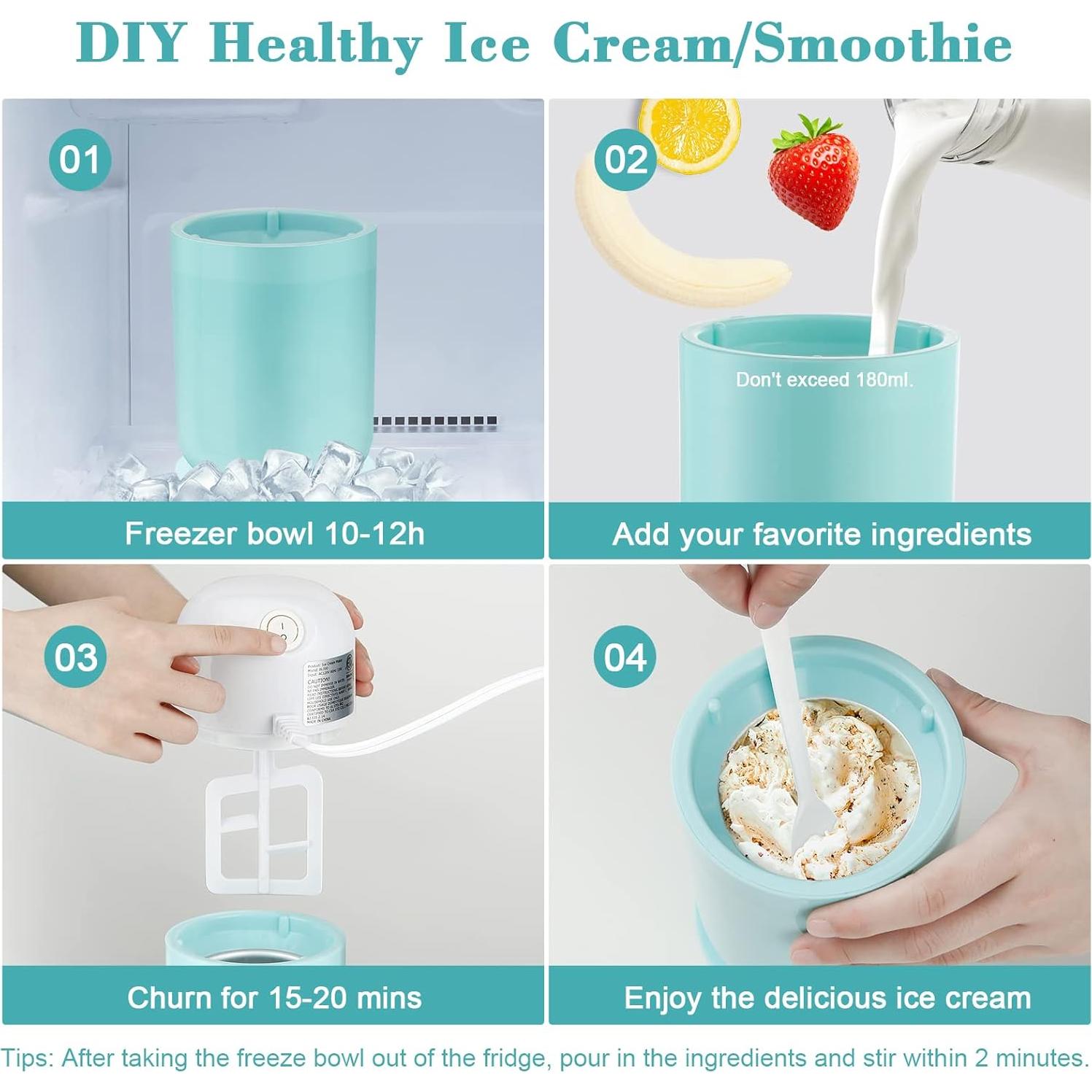 Máquina de Helados Secura BL300 Automática 0.38L Aqua