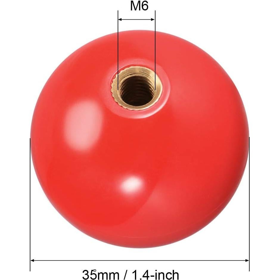 Joystick Bola Superior uxcell 35mm Repuesto para Arcade 2Pcs