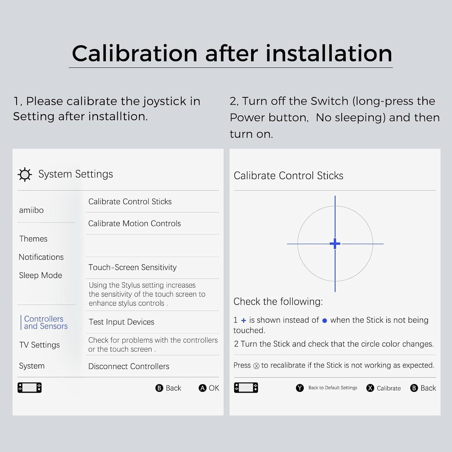 Joysticks GuliKit TMR para JoyCon de Nintendo Switch - 1 Par