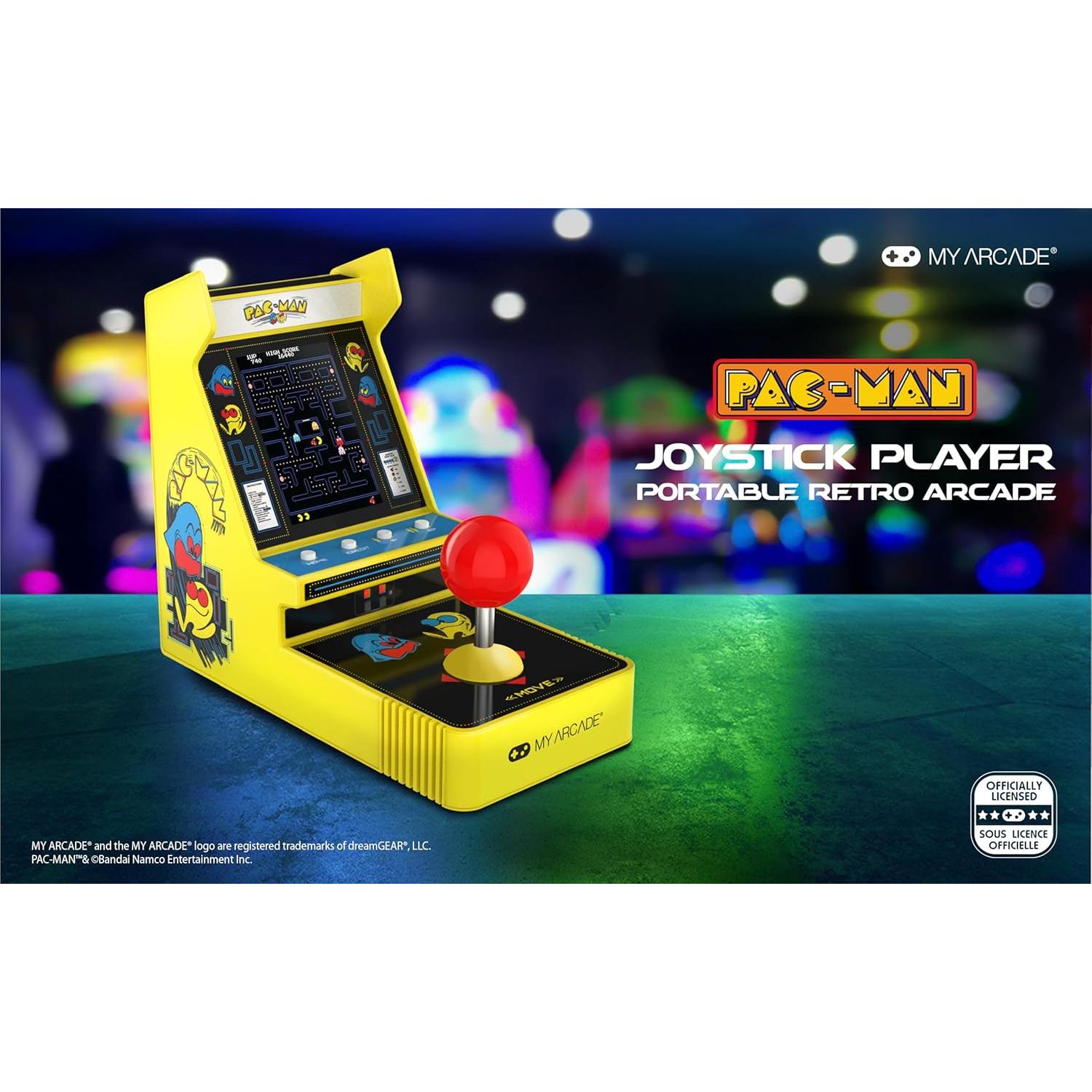 Joystick Mi Arcade Pac-Man 3.5" Retro Portátil