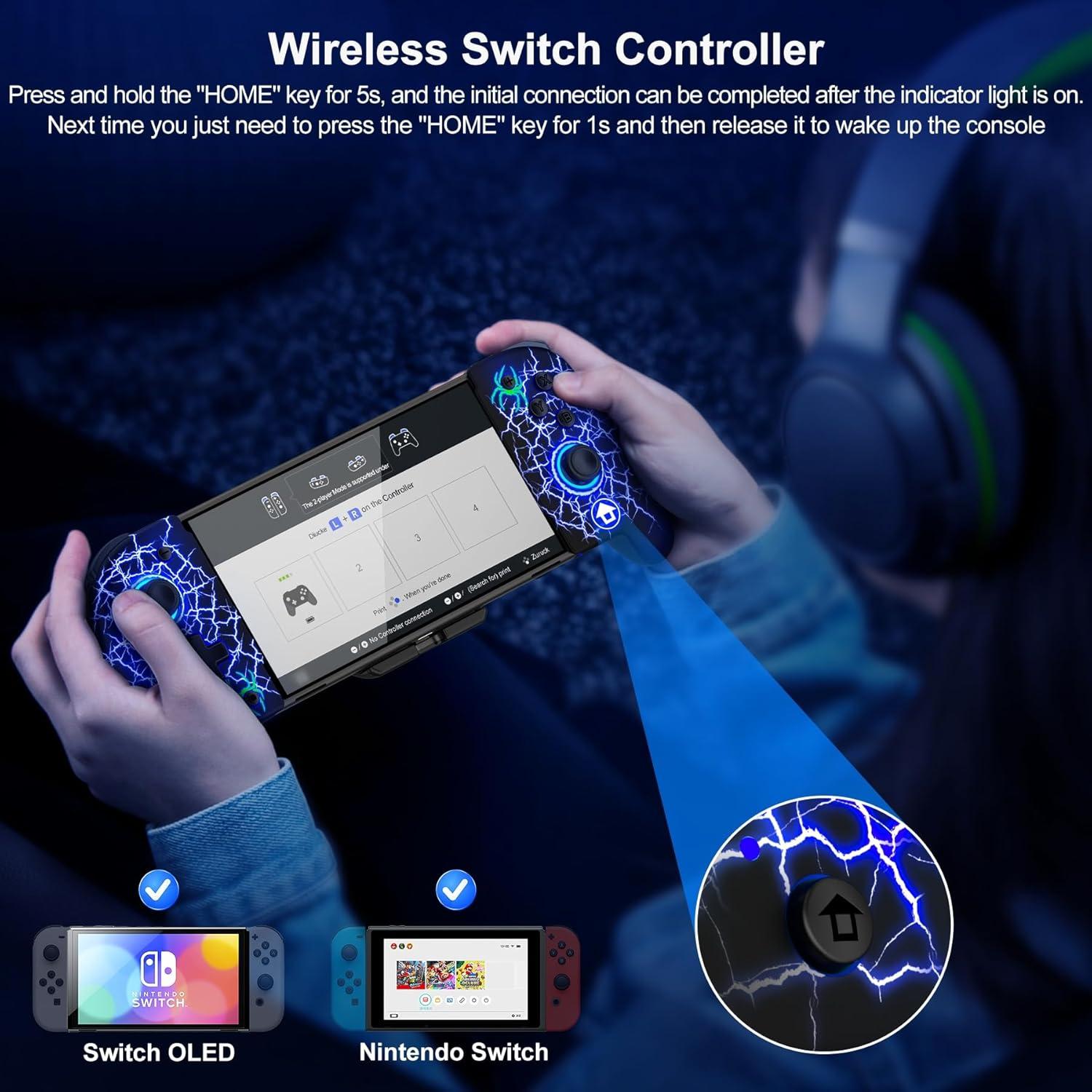 Controlador Inalámbrico Gammeefy JC201 para Nintendo Switch
