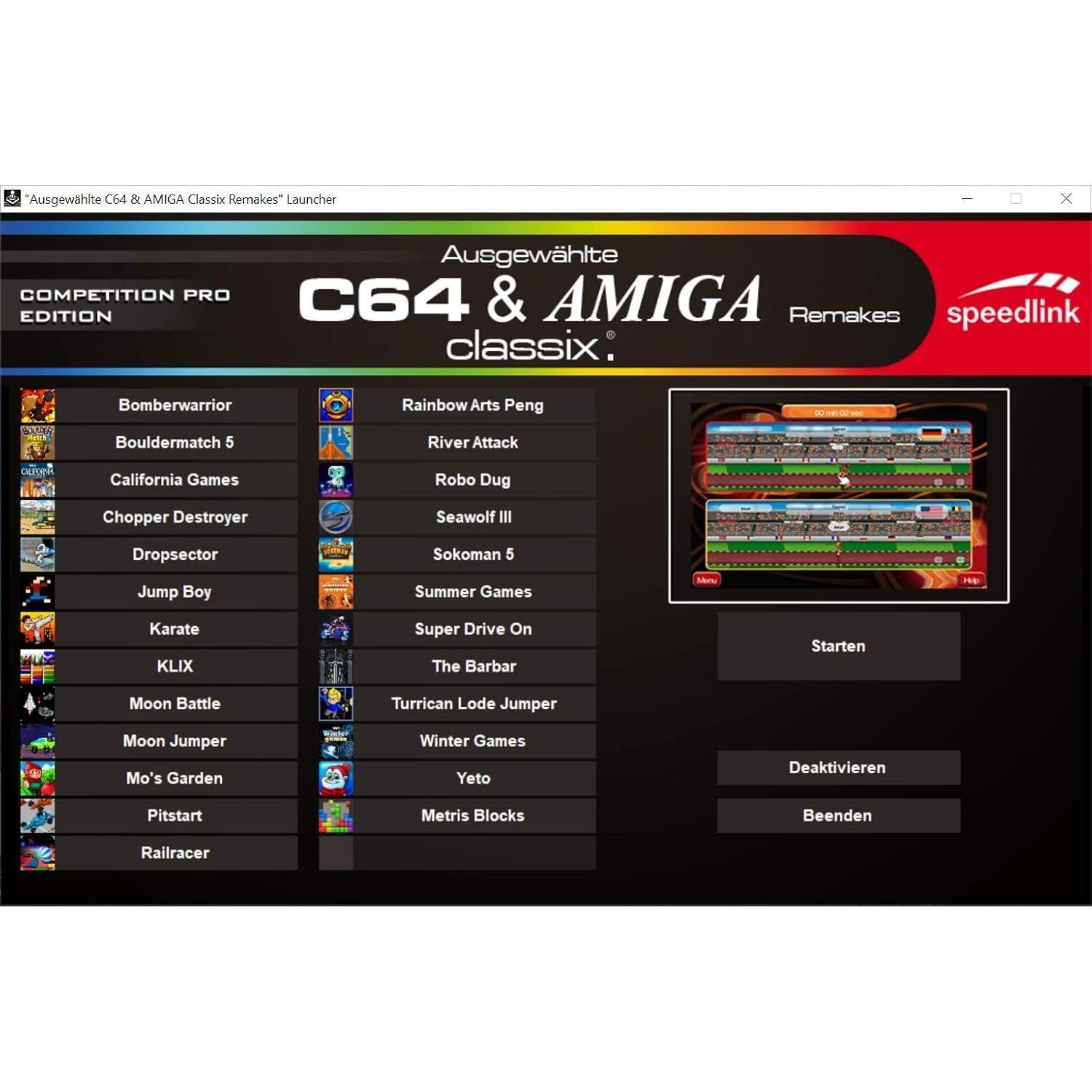 Joystick USB Speedlink Competition Pro Extra Retro 20 Juegos