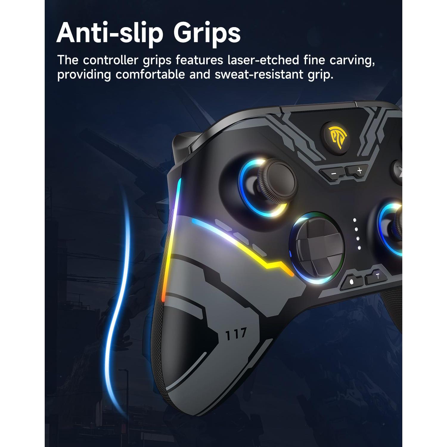 Controlador EasySMX X15 Bluetooth RGB para PC y Switch