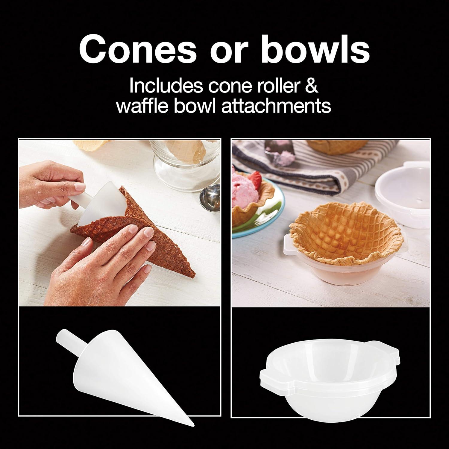 Fabricante de Conos de Waffle Proctor Silex 800W Antiadherente