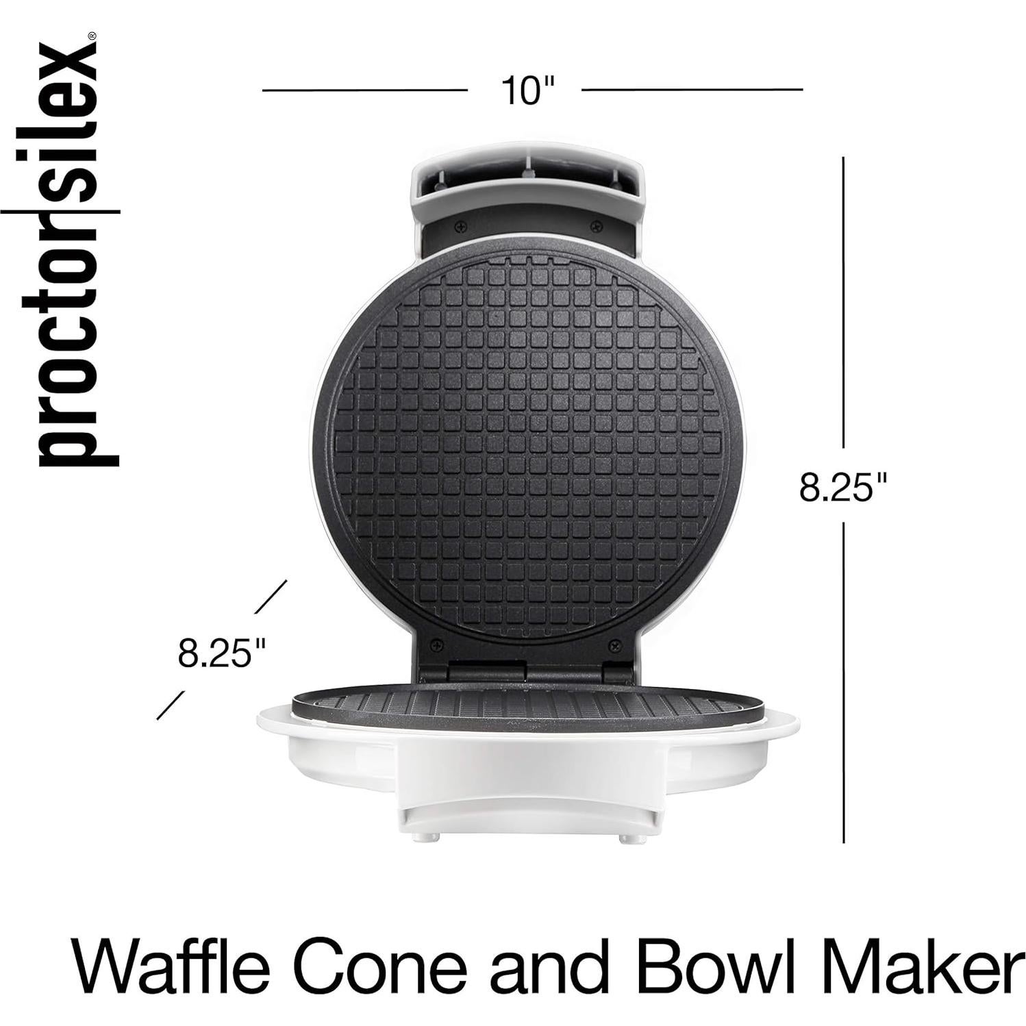 Fabricante de Conos de Waffle Proctor Silex 800W Antiadherente