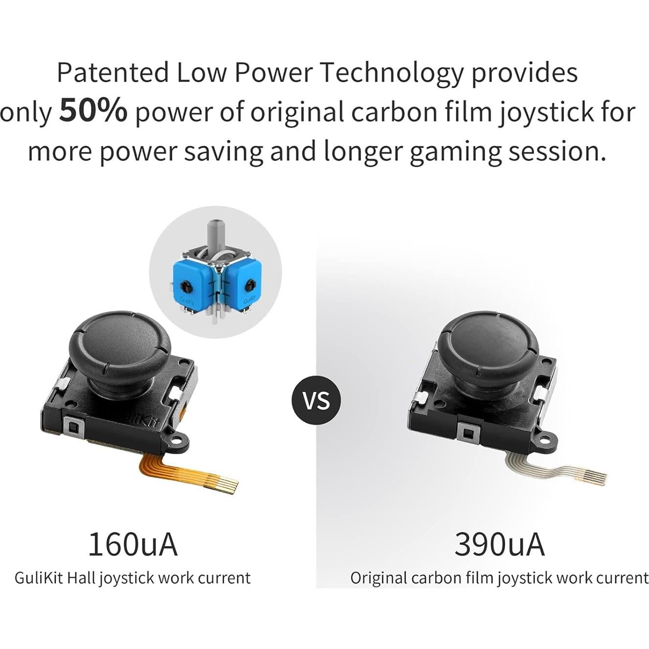 Joystick GuliKit Hall Switch Joycon Sin Deriva 4 Piezas