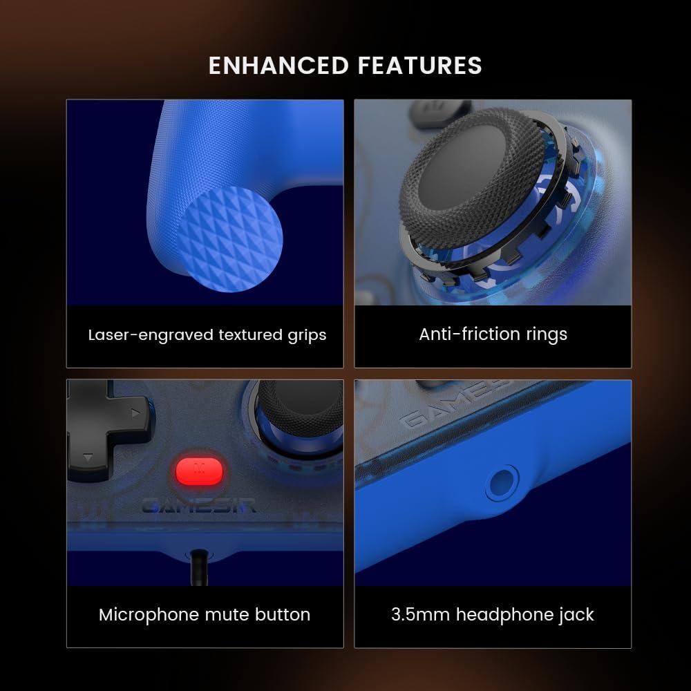 Controlador GameSir T7 con Joysticks de Efecto Hall